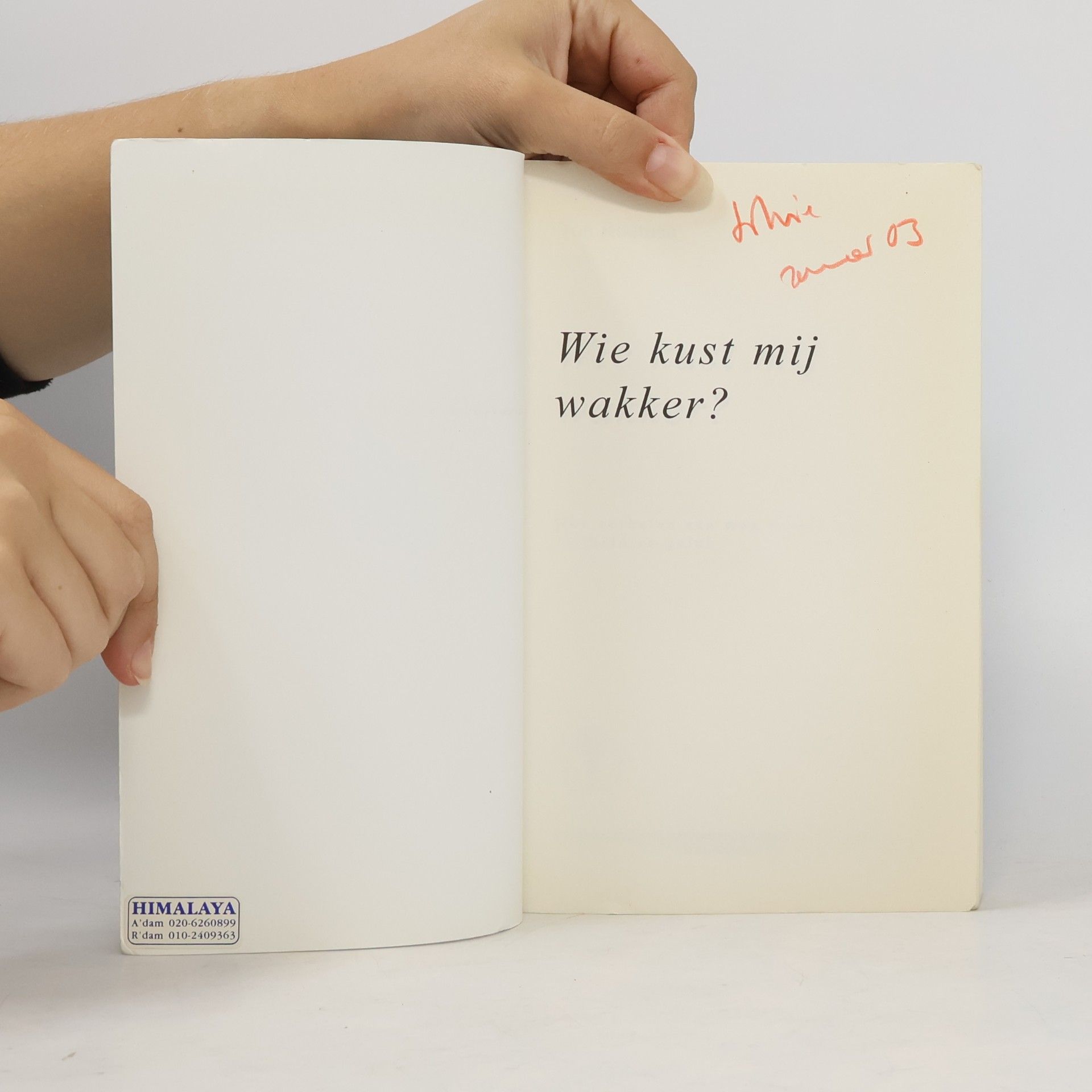 A. J. Roumen Wie kust mij wakker?