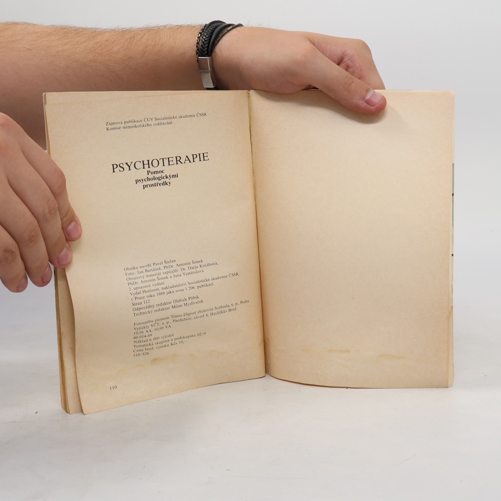 Jan Vymětal Psychoterapie: Pomoc psychologickými prostředky