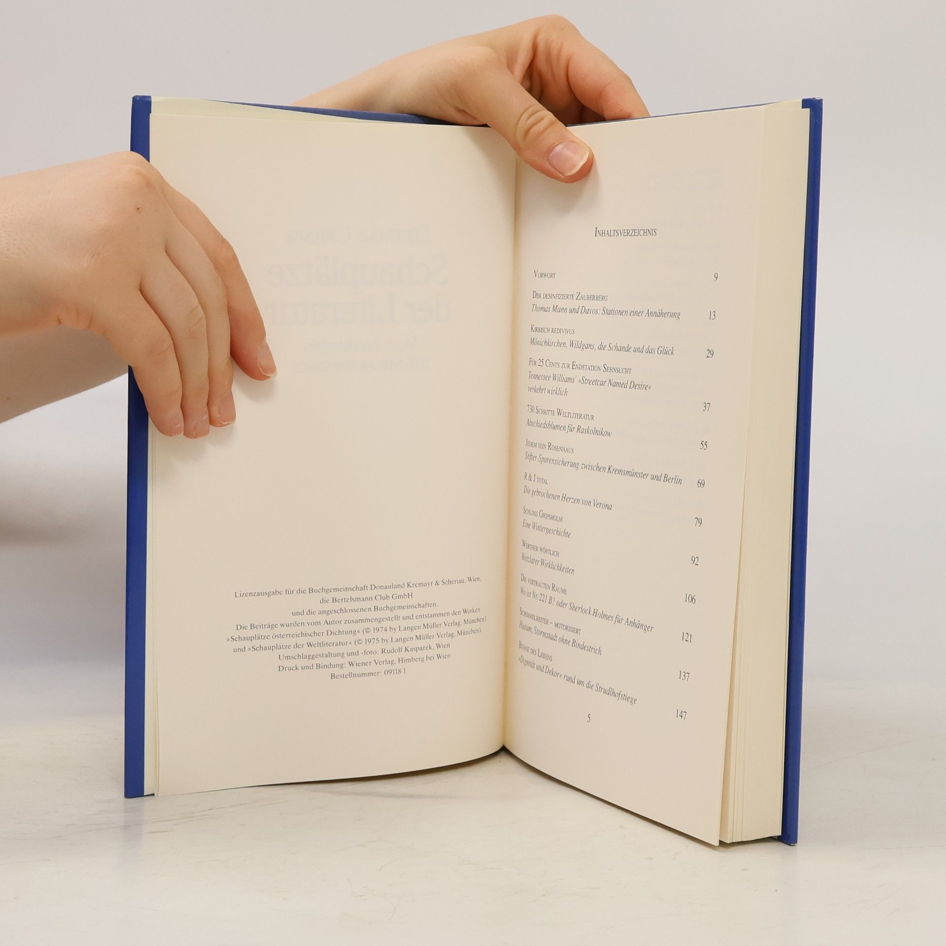 Dietmar Grieser Schauplätze der Literatur vom Zauberberg zur Strudlhofstiege