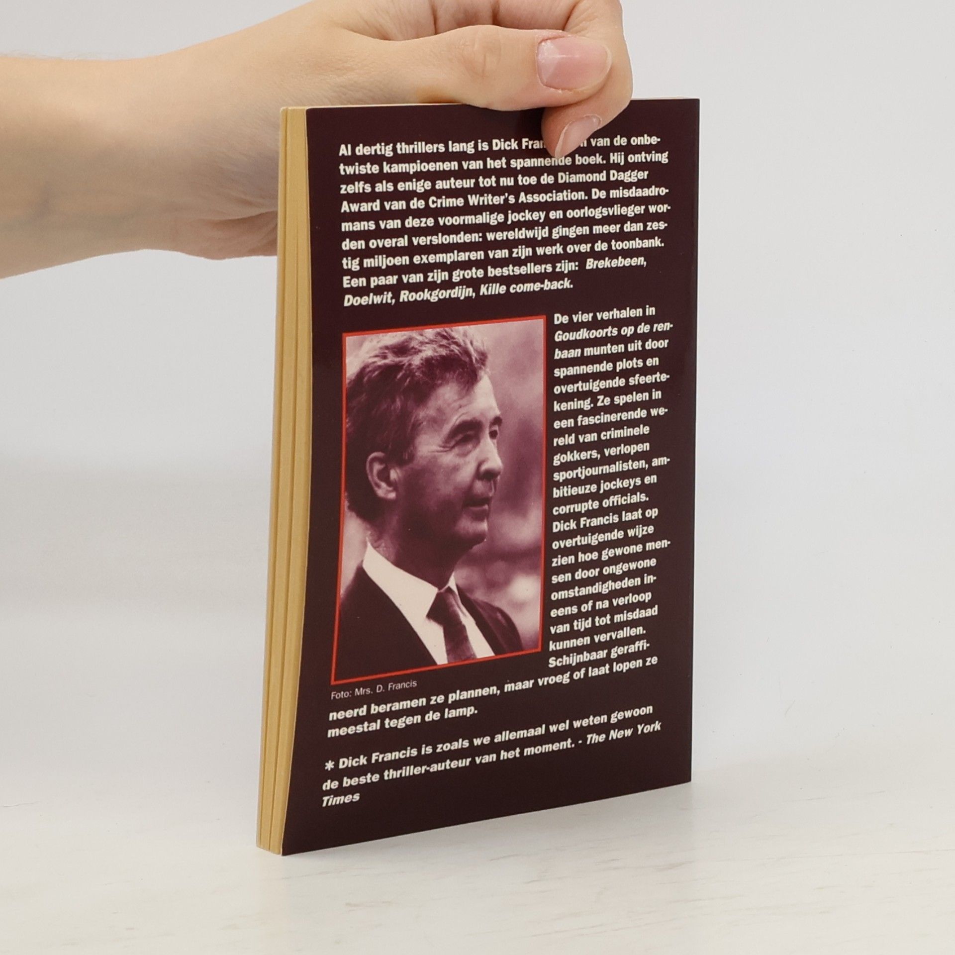 Dick Francis Goudkoorts op de renbaan