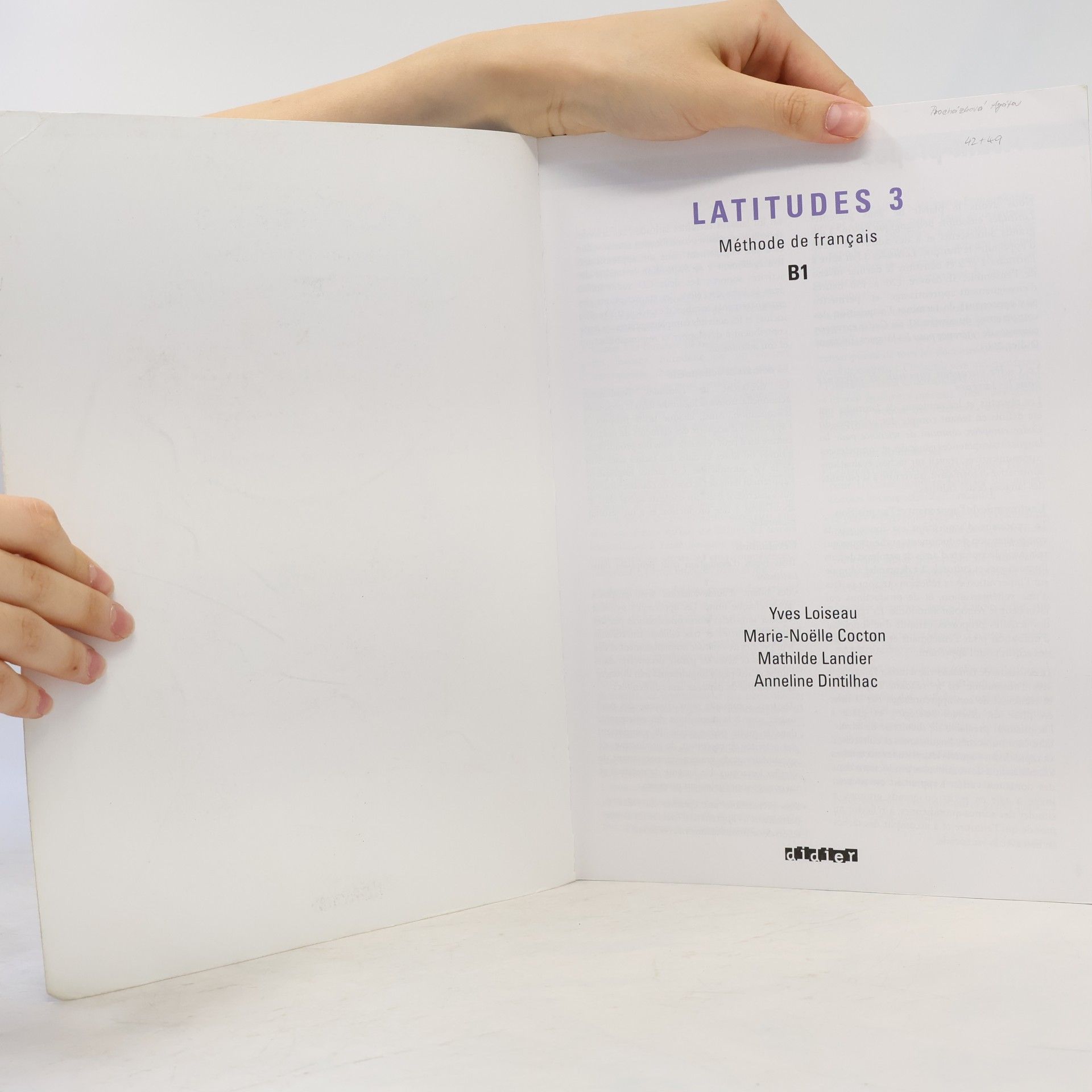 Yves Loiseau Latitudes 3 -- Učebnice