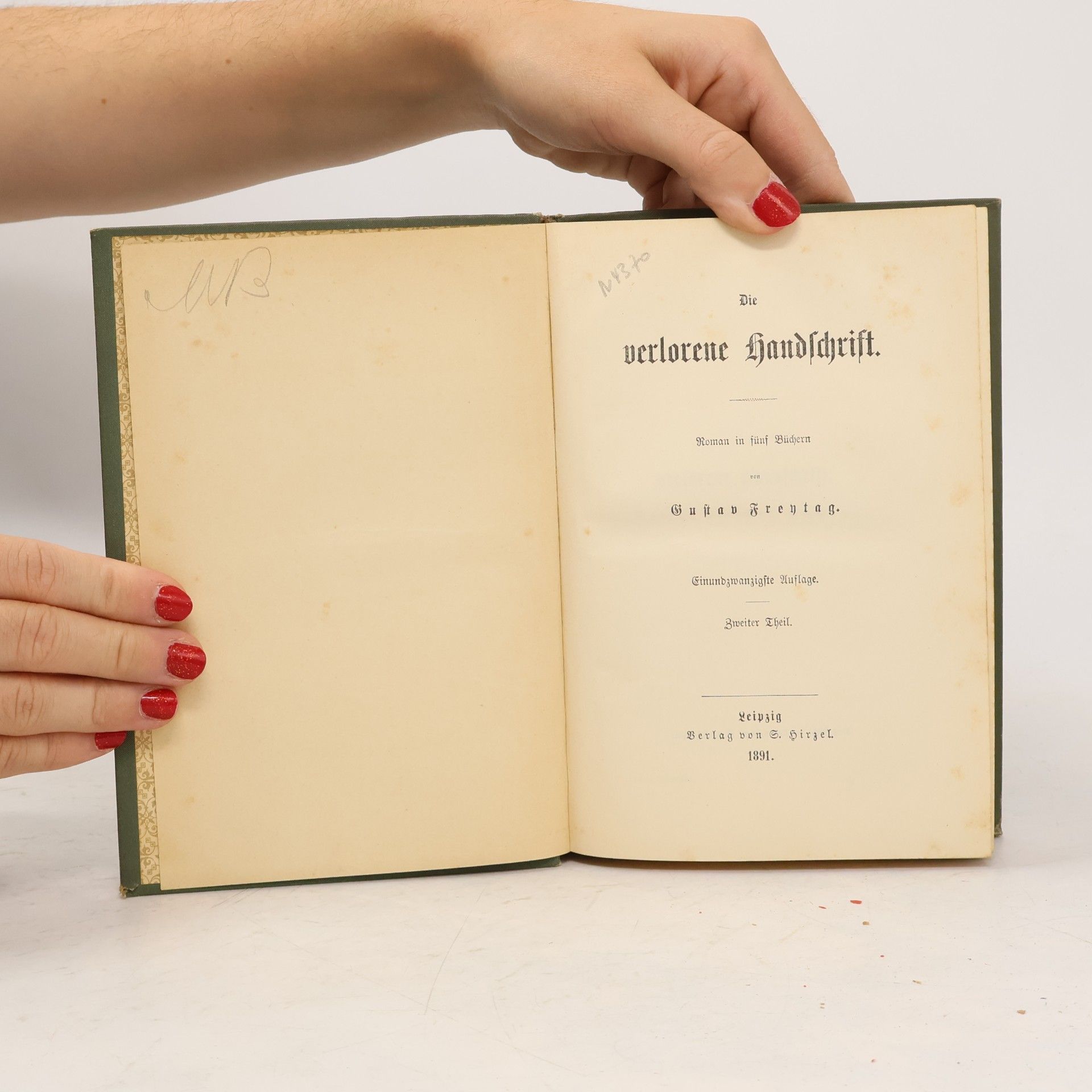 Gustav Freytag Die verlorene Handschrift 2