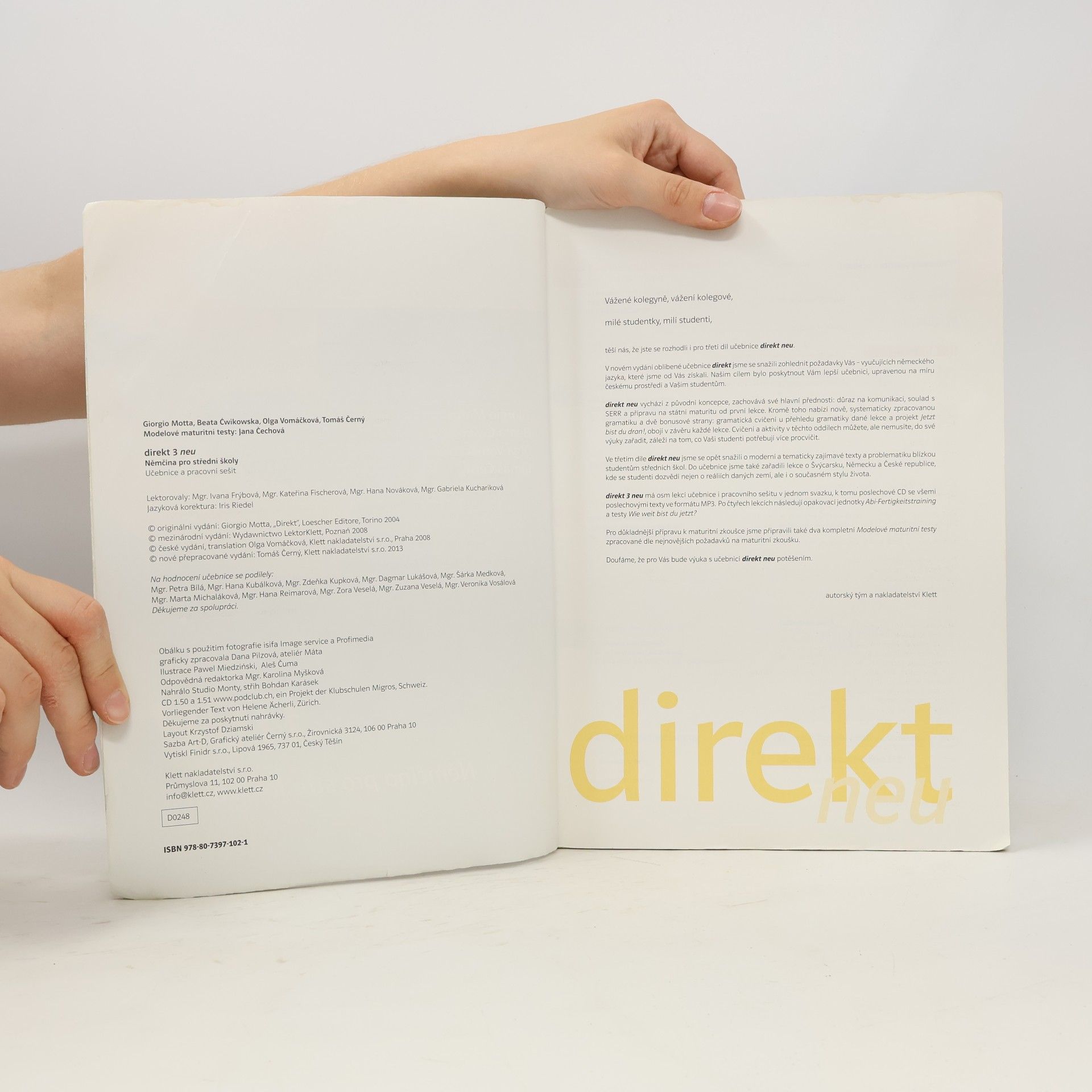 Various authors Direkt 3. Učebnice a pracovní sešit + Cvičebnice německé gramatiky