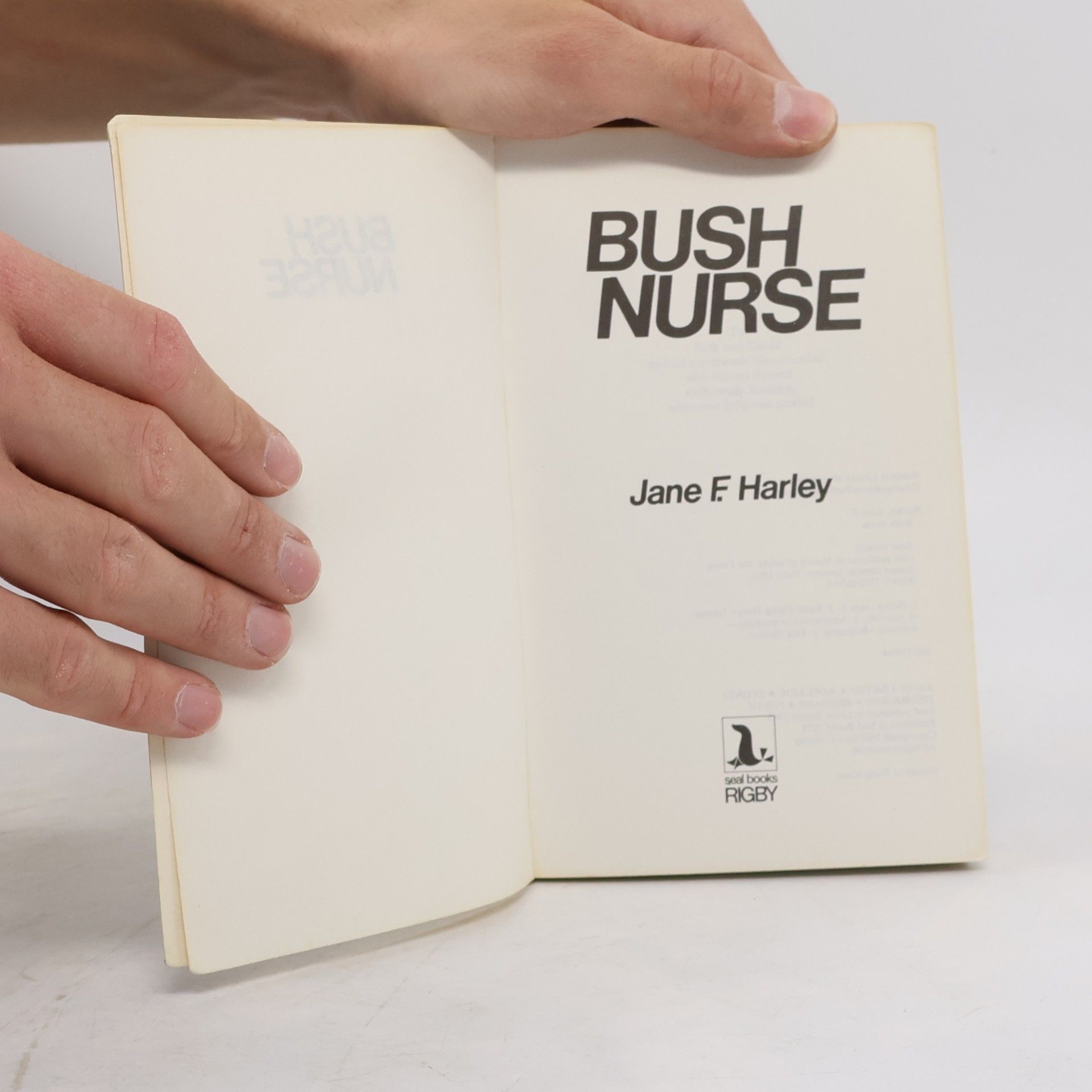 Jane F.Harley Bush nurse