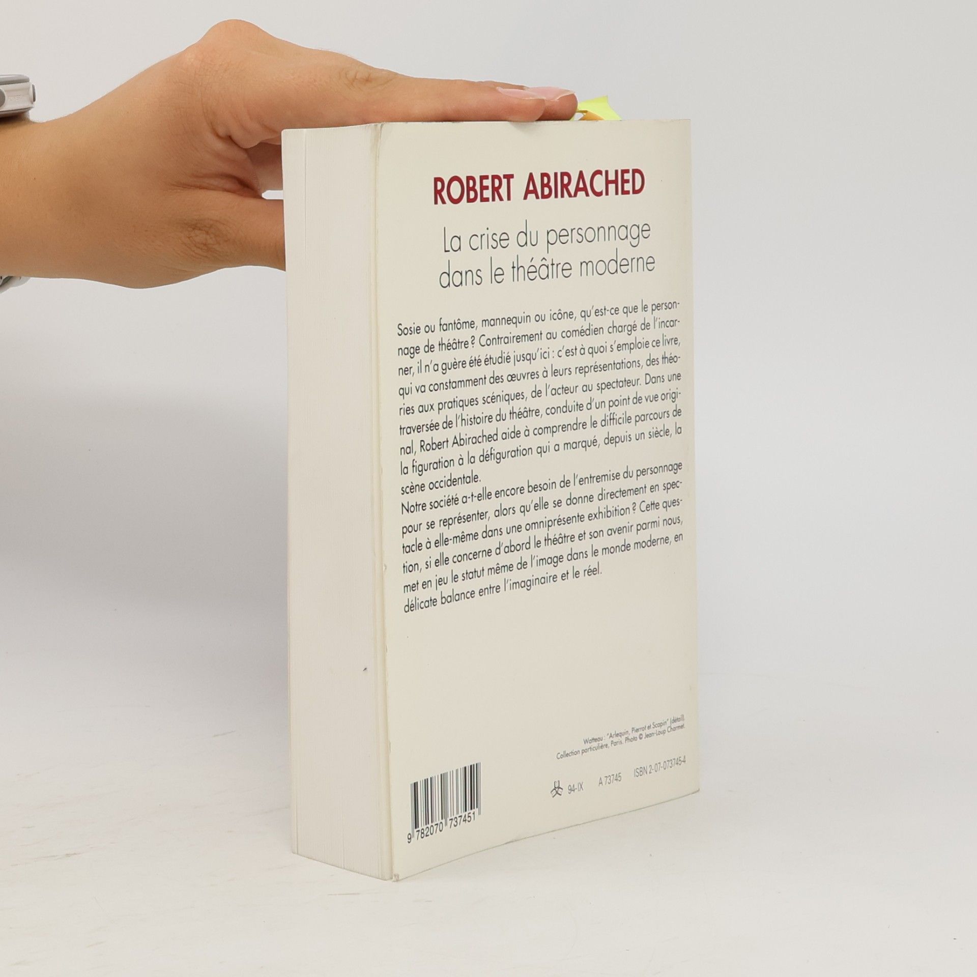 Robert Abirached tel - 245: La crise du personnage dans le théâtre moderne