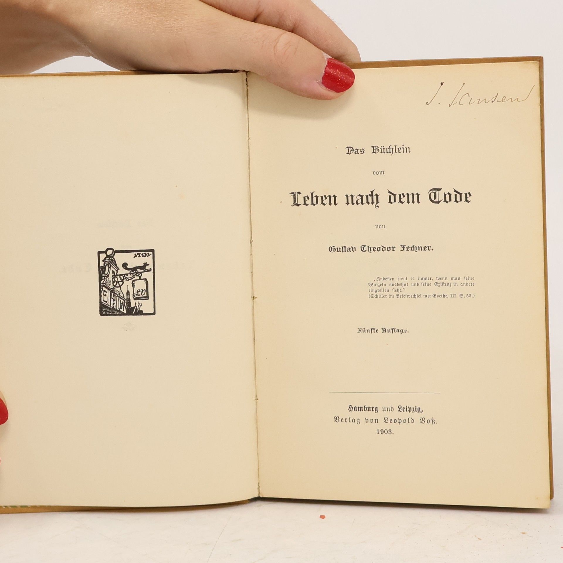 Gustav Fechner Das Büchlein vom Leben nach dem Tode