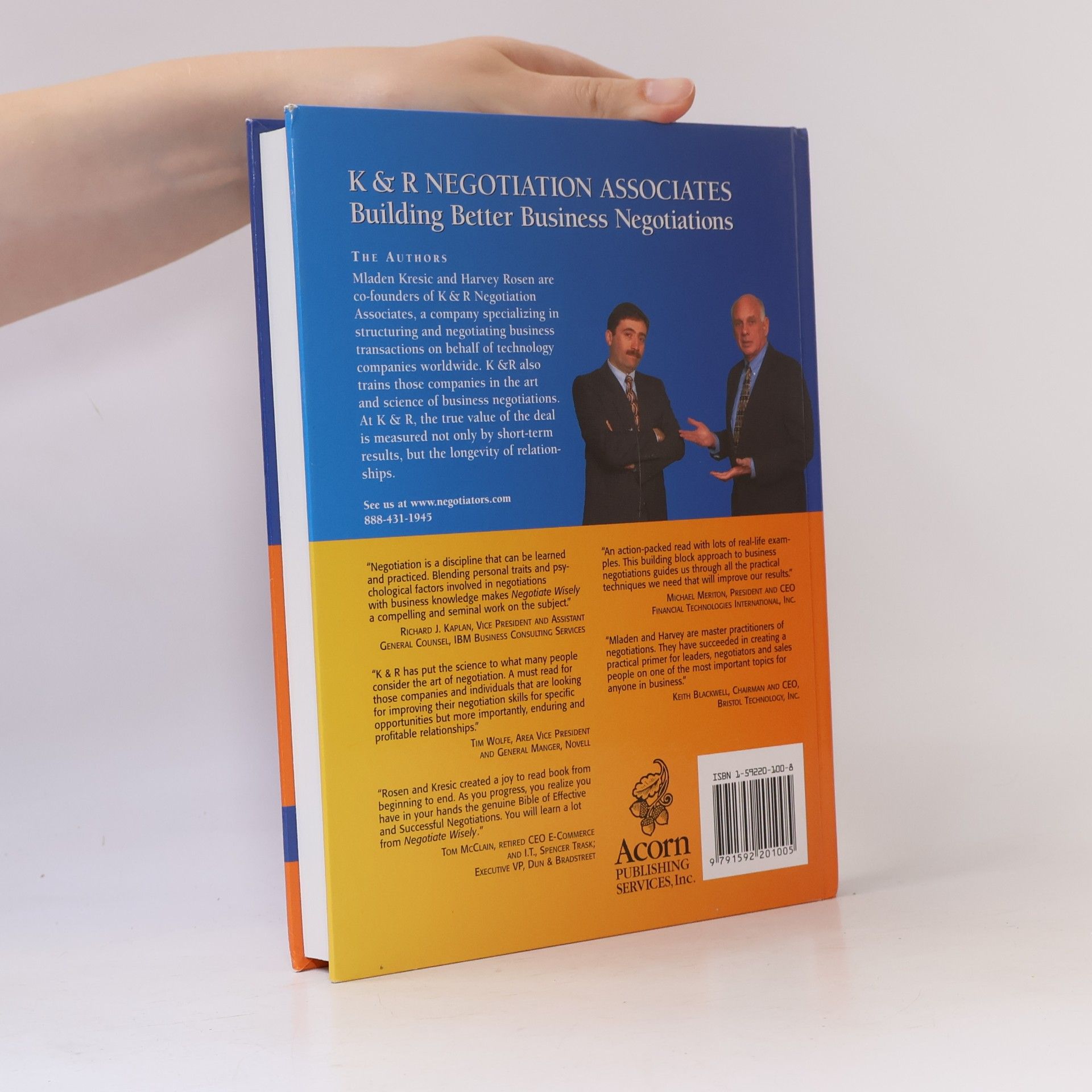 Mladen D. Kresic Negotiate Wisely in Business & Technology