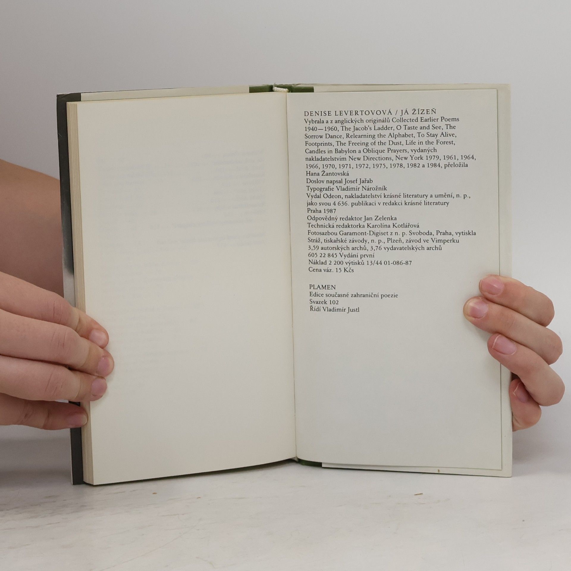 Denise Levertov Já žízeň