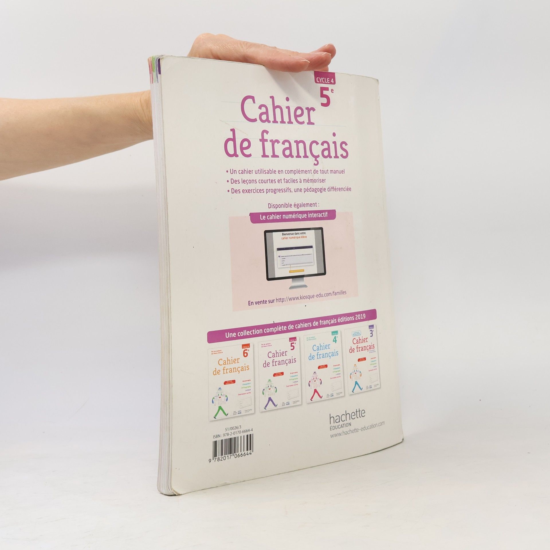 Chantal Bertagna Cahier de français cycle 4 / 5e - éd. 2019