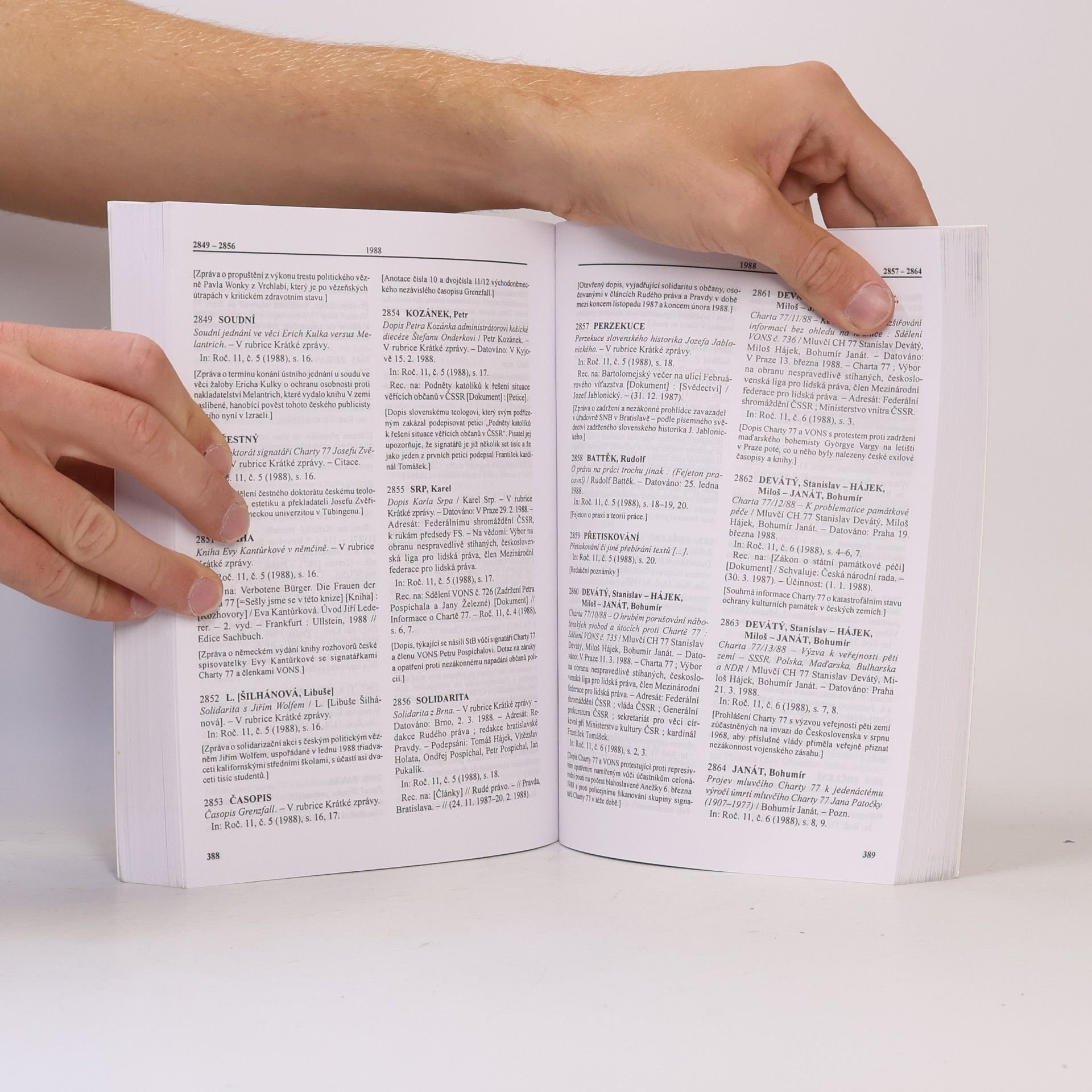 Jiří Gruntorád Informace o Chartě 77 1978-1990 : článková bibliografie