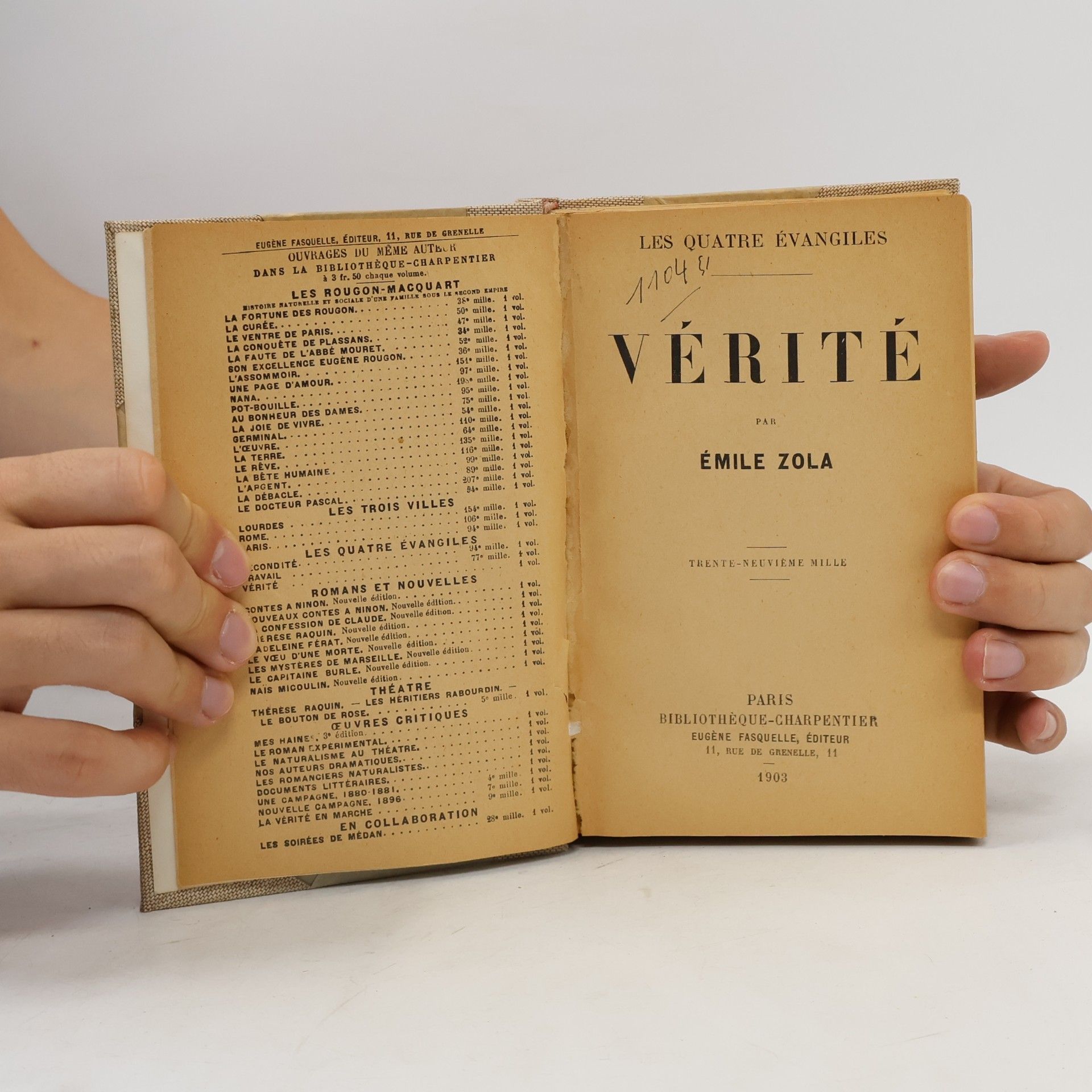 Émile Zola Vérité