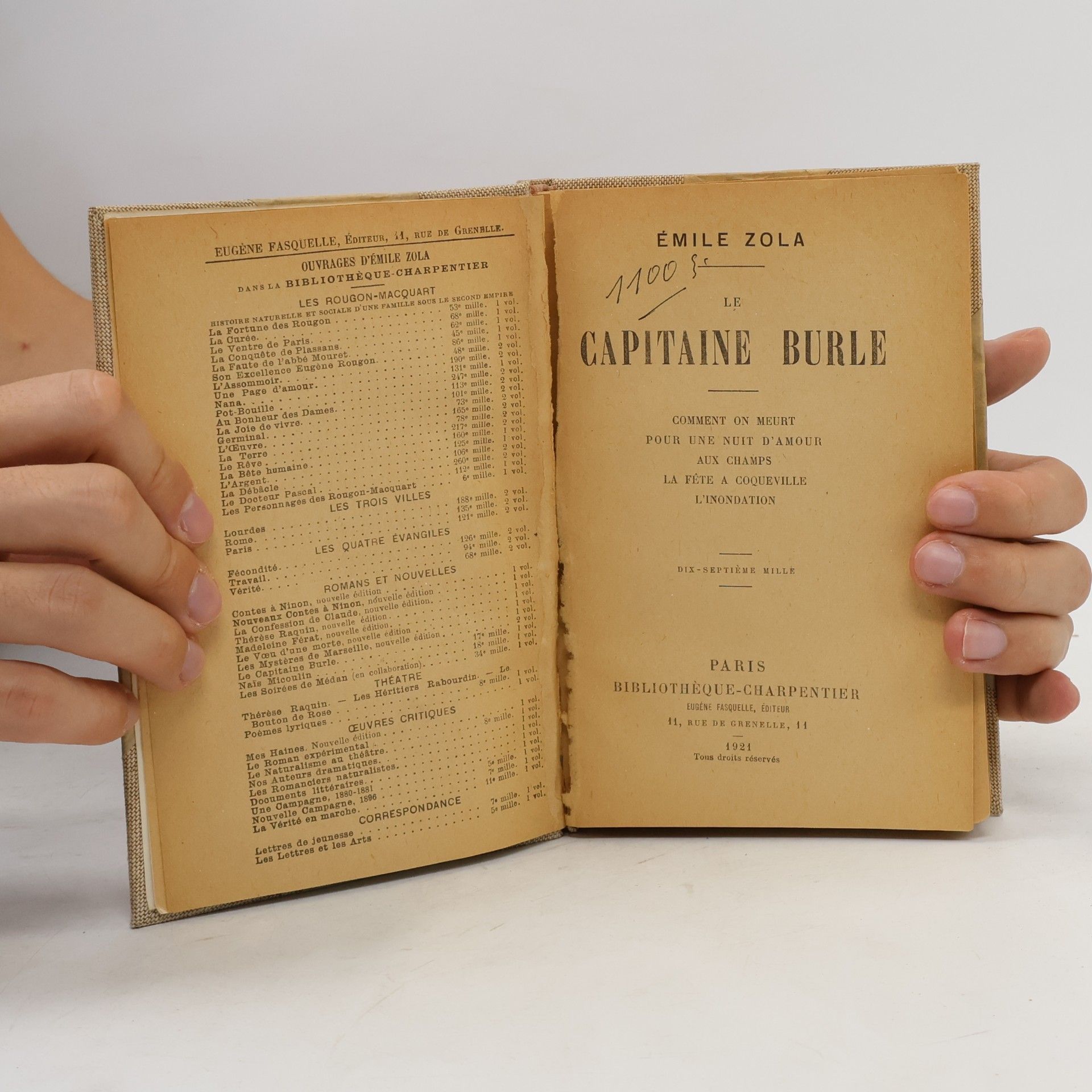 Émile Zola Le capitaine Burle