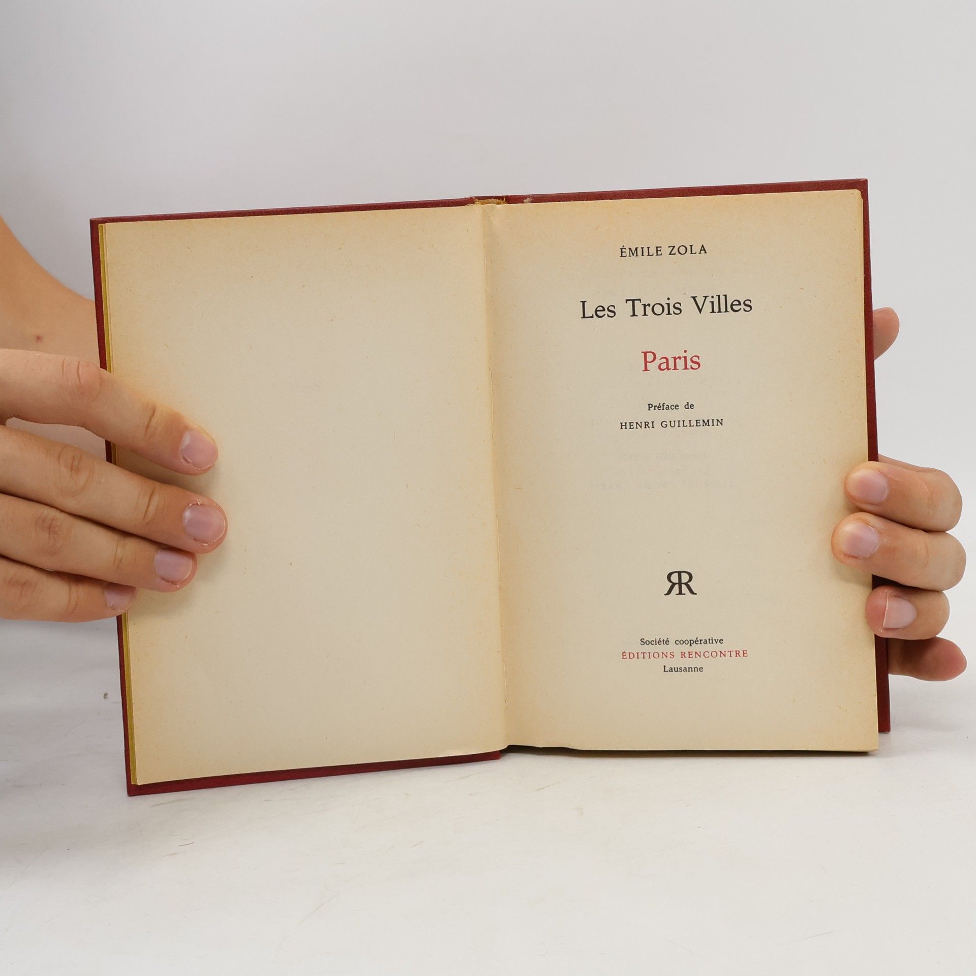 Émile Zola Les Trois Villes: Paris