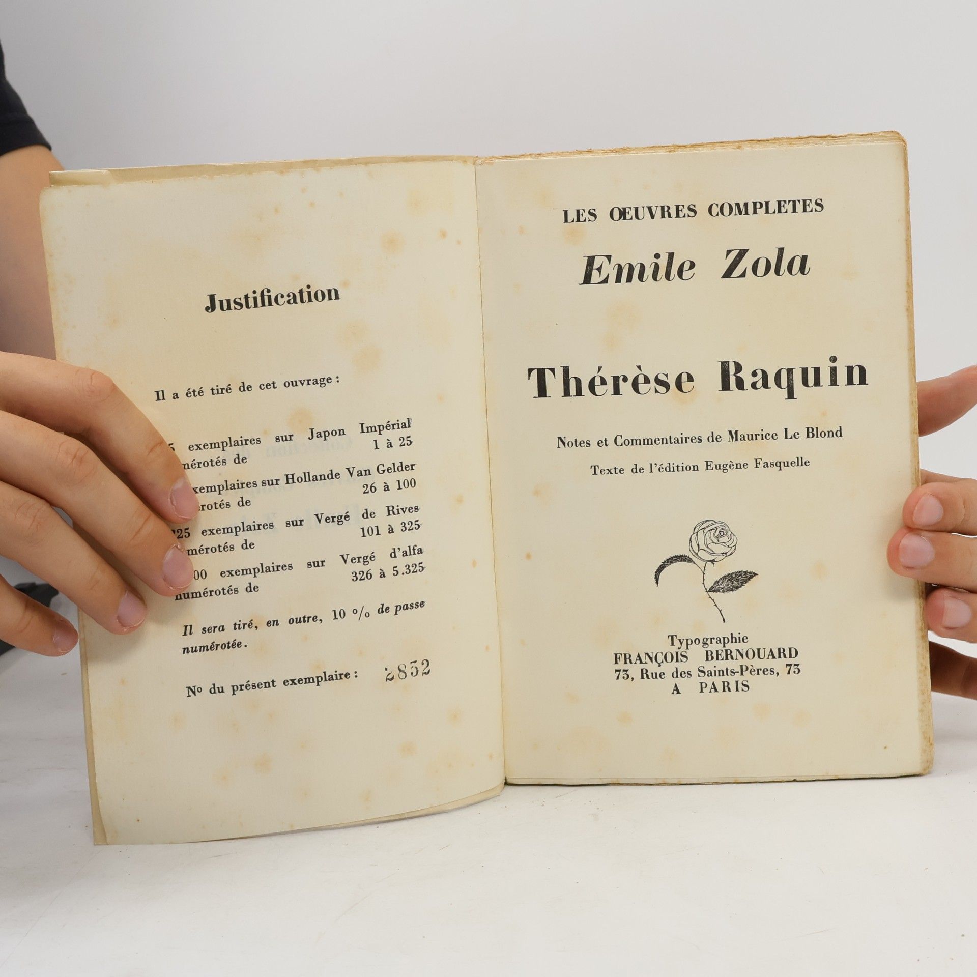 Émile Zola Thérèse Raquin