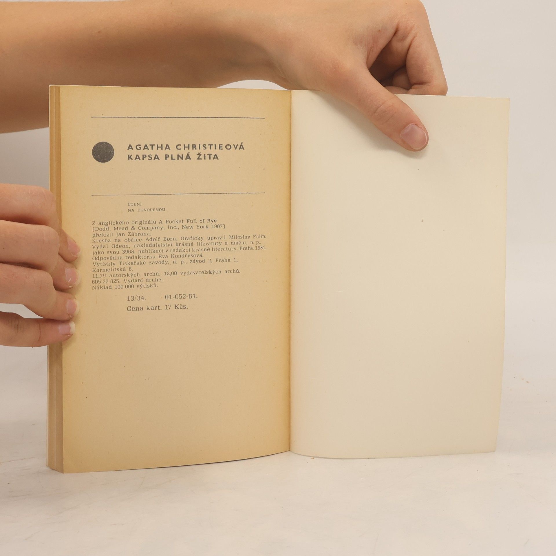 Agatha Christie Kapsa plná žita