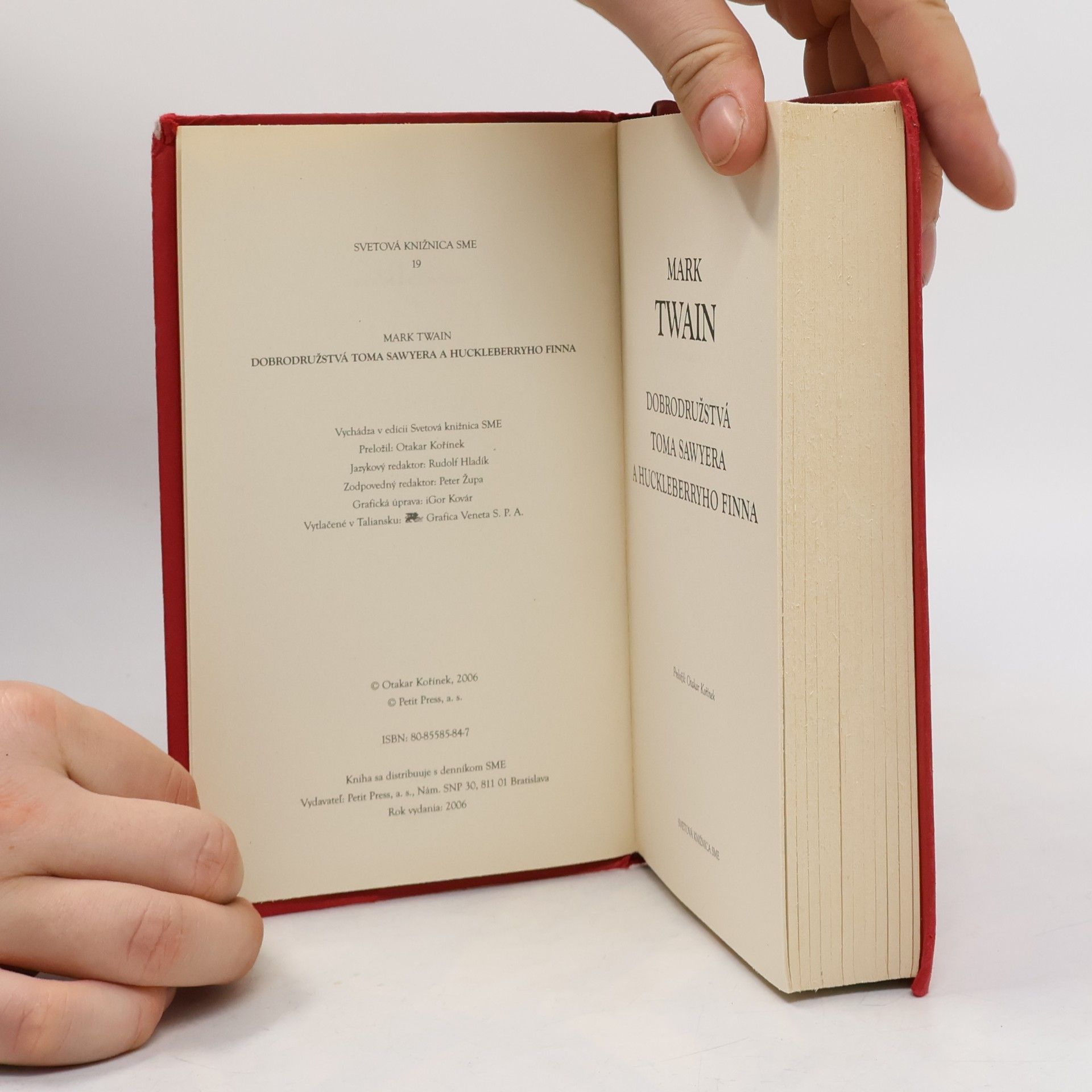 Mark Twain Dobrodružstvá Toma Sawyera a Huckleberryho Finna