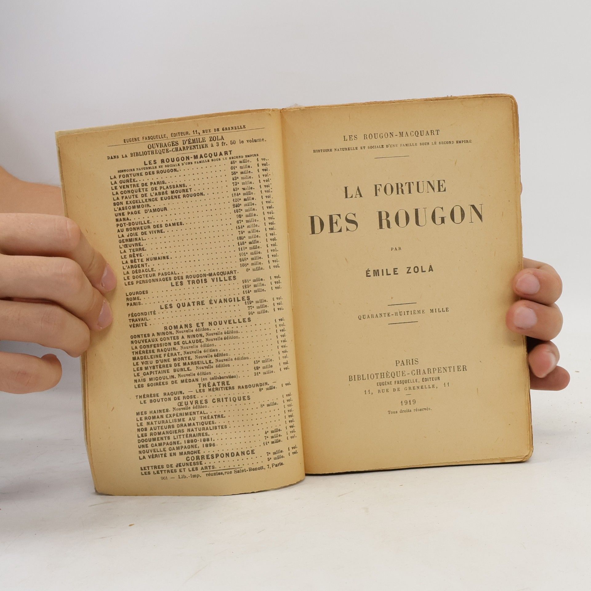 Émile Zola La Fortune des Rougon