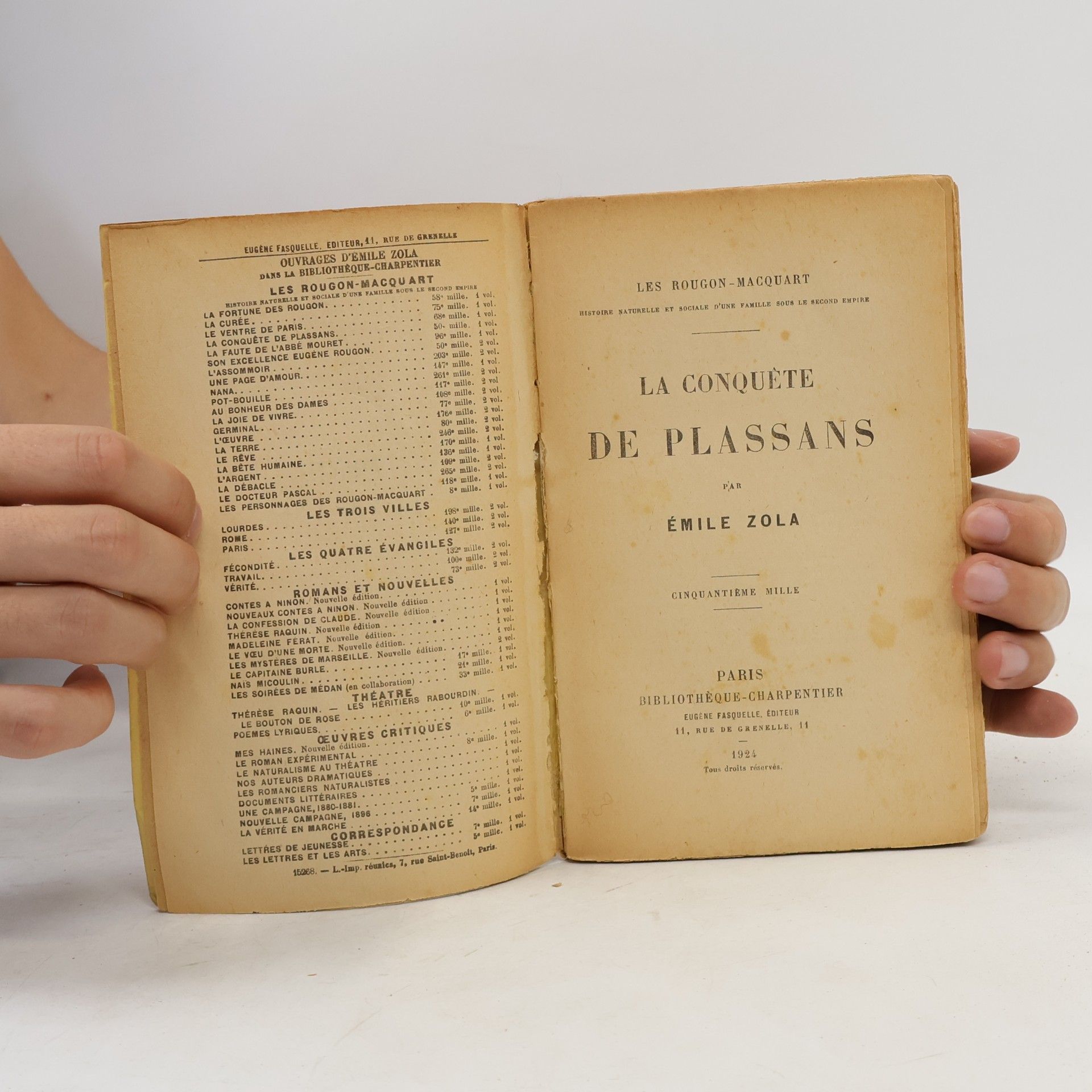 Émile Zola La Conquête de Plassans