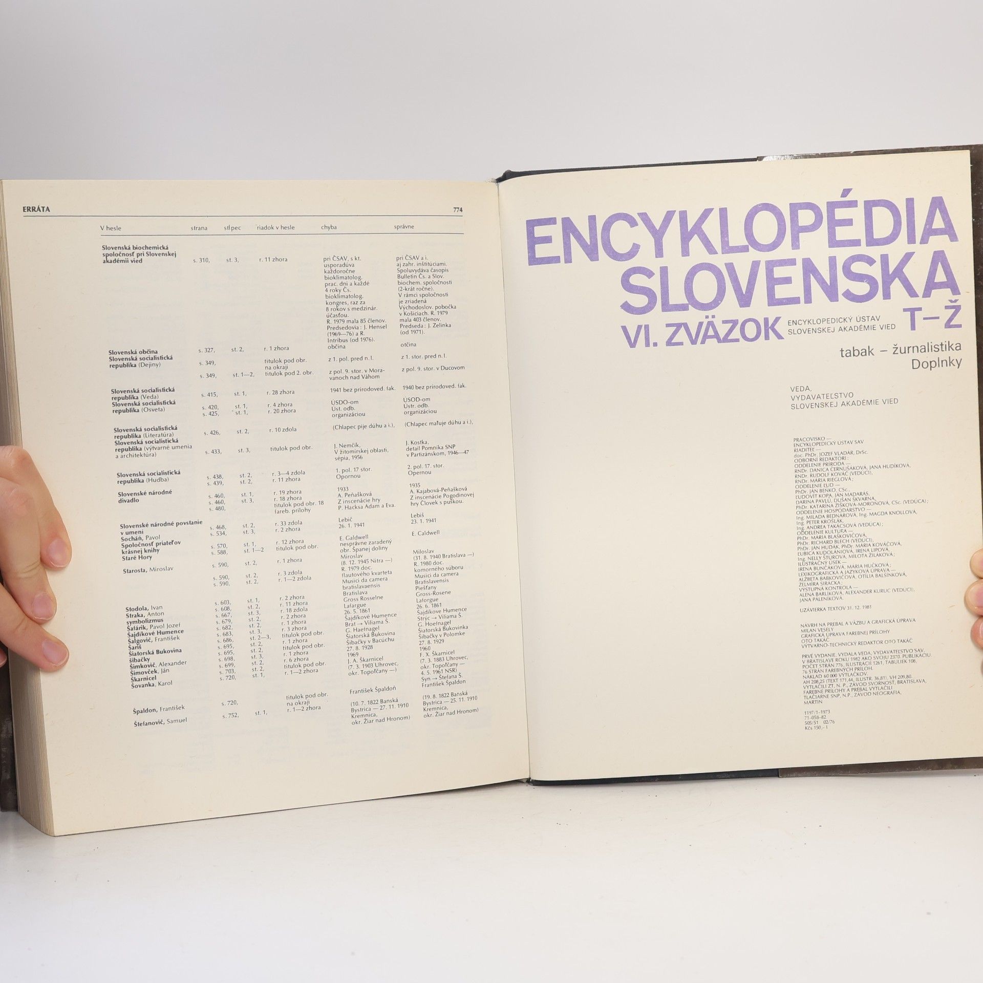 Various authors Encyklopédia Slovenska VI. T-Ž