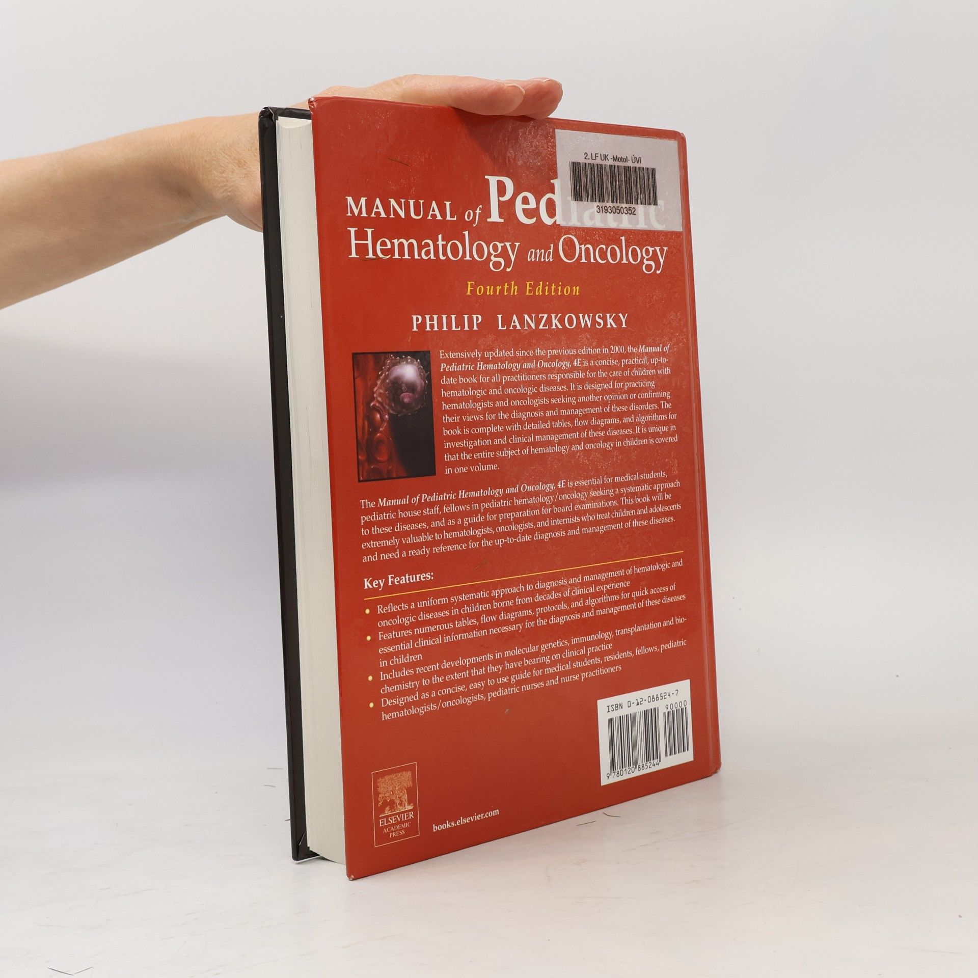 Philip Lanzkowsky Manual of Pediatric Hematology and Oncology