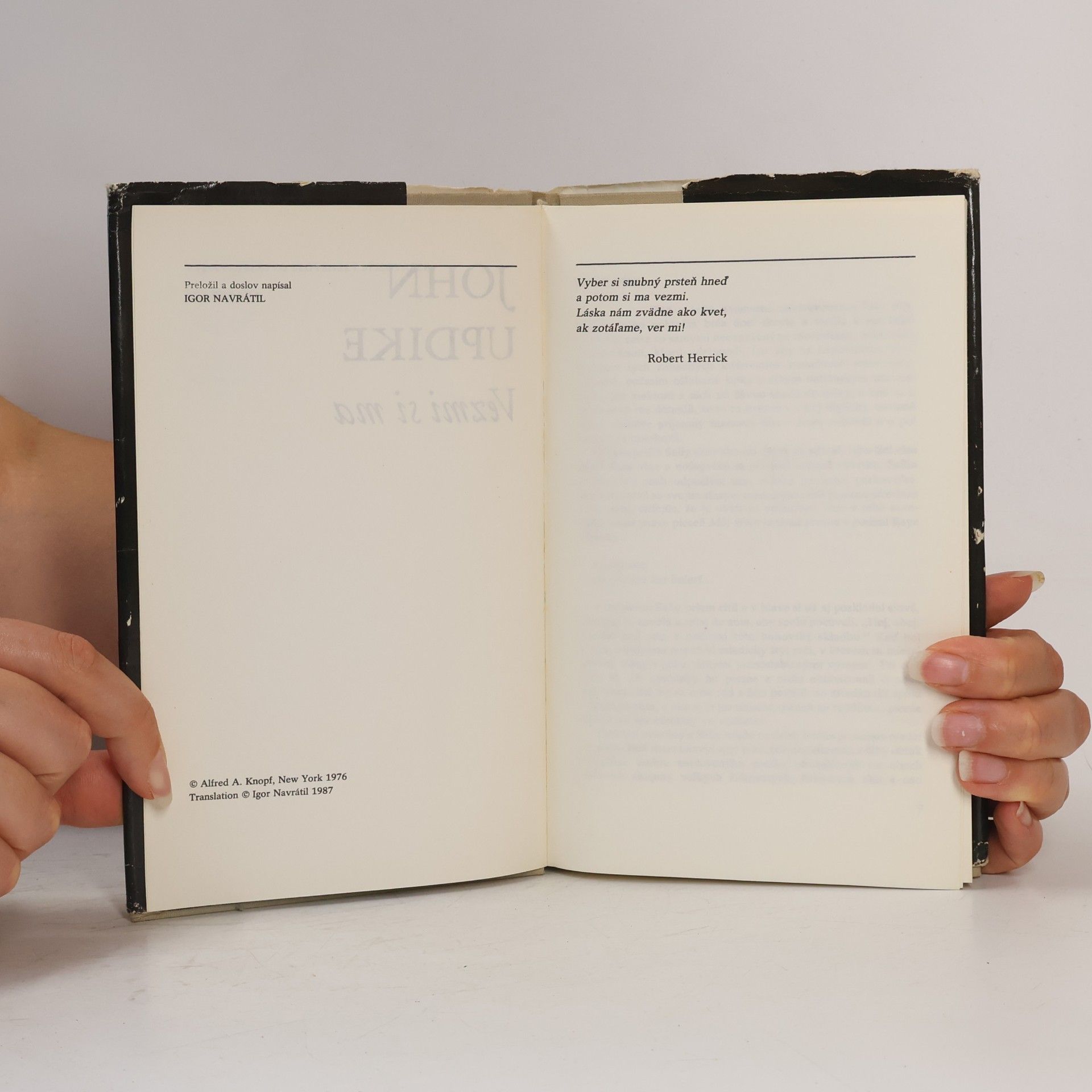 John Updike Vezmi si ma