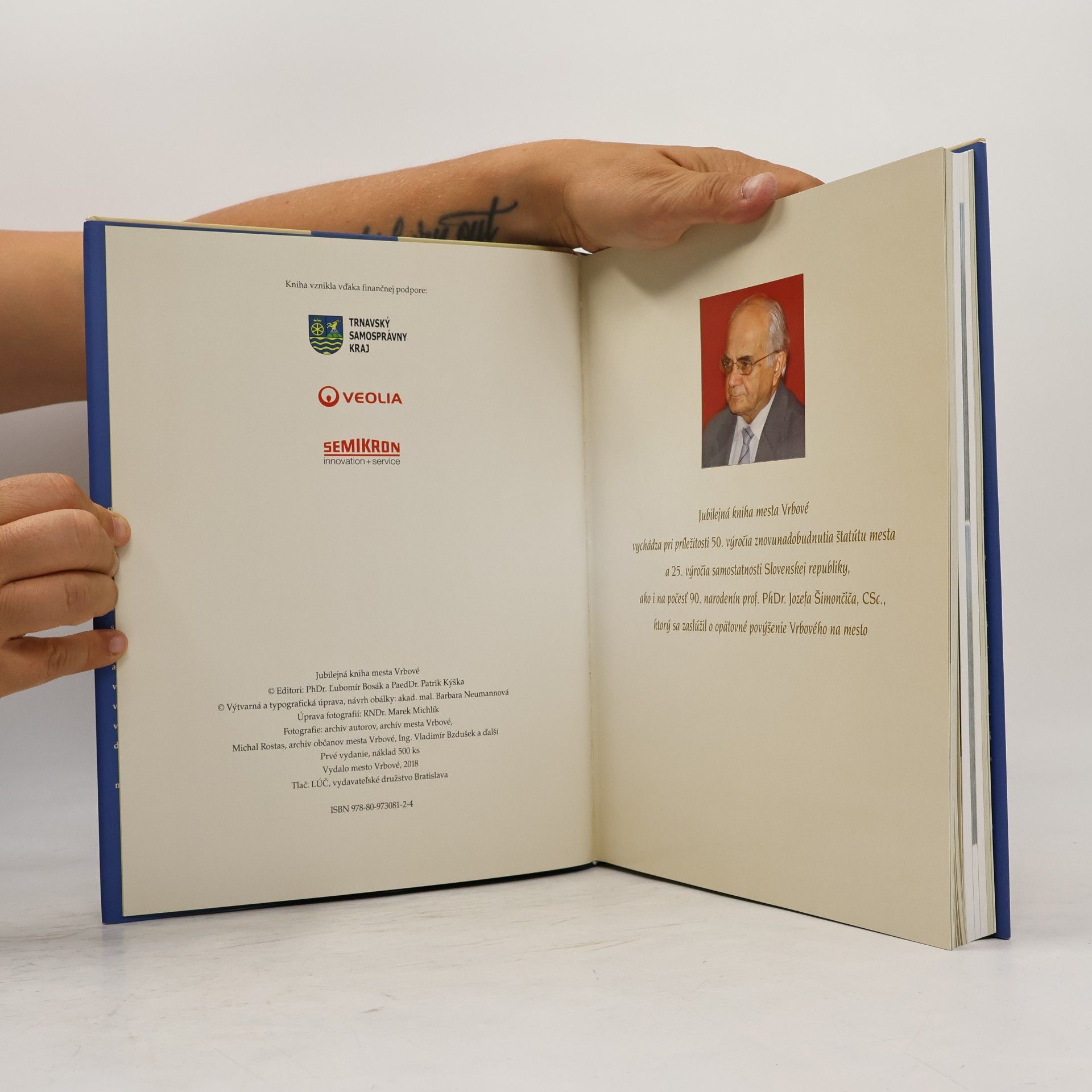 Ľubomír Bosák Jubilejná kniha mesta Vrbové