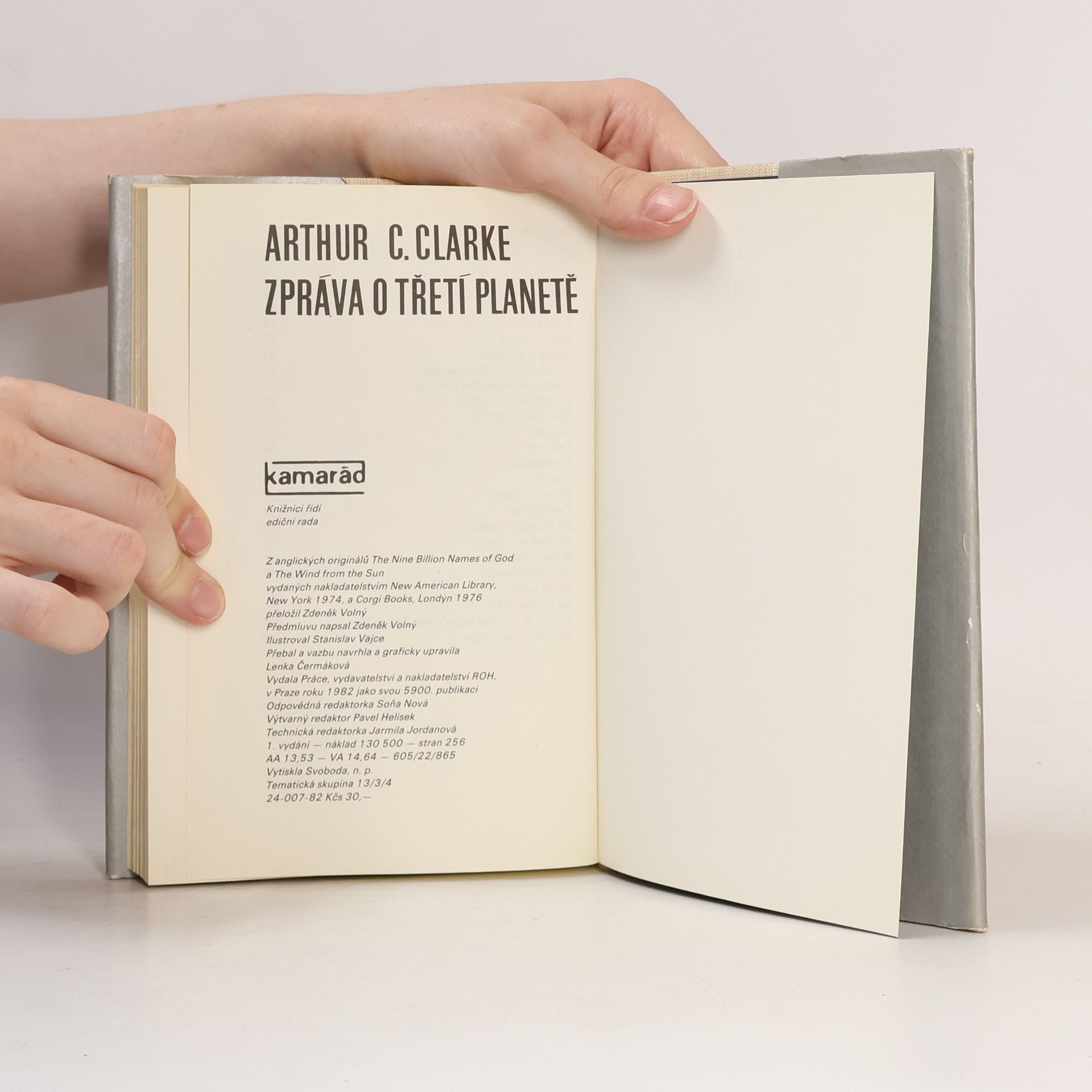 Arthur C. Clarke Zpráva o třetí planetě