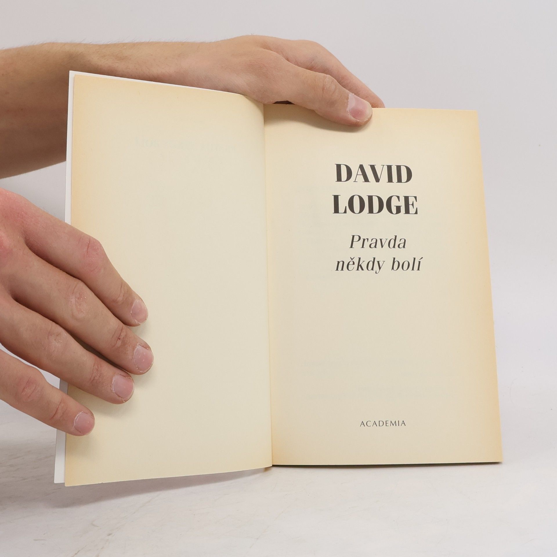 David Lodge Pravda někdy bolí