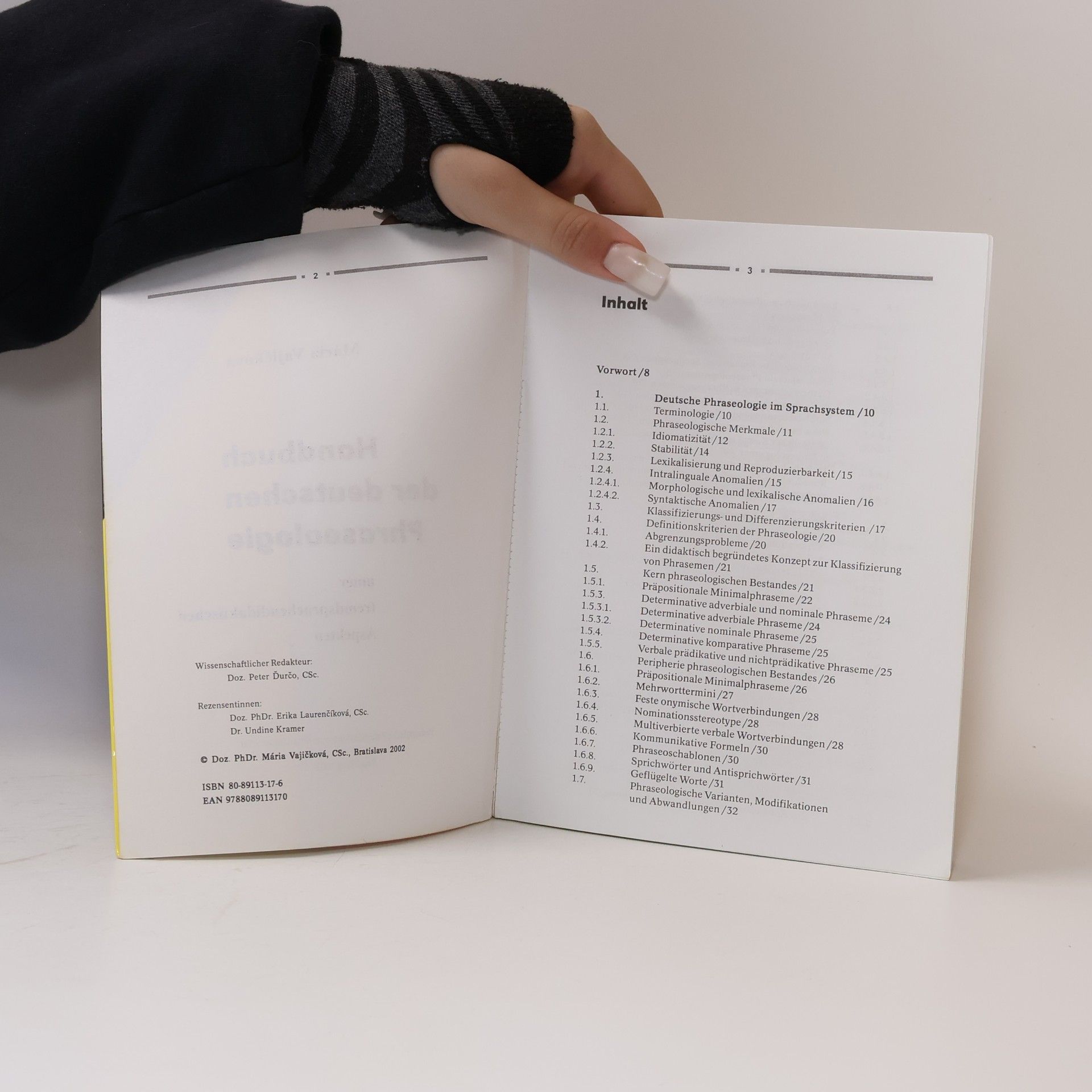 Mária Vajičková Handbuch der deutschen Phraseologie