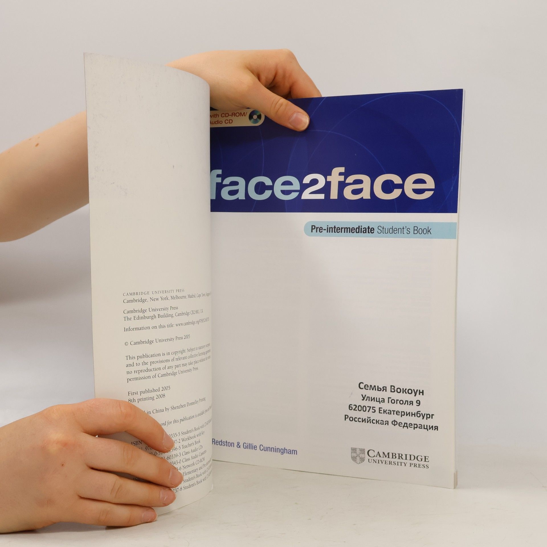 Gillie Cunningham Face2face : pre-intermediate : student's book