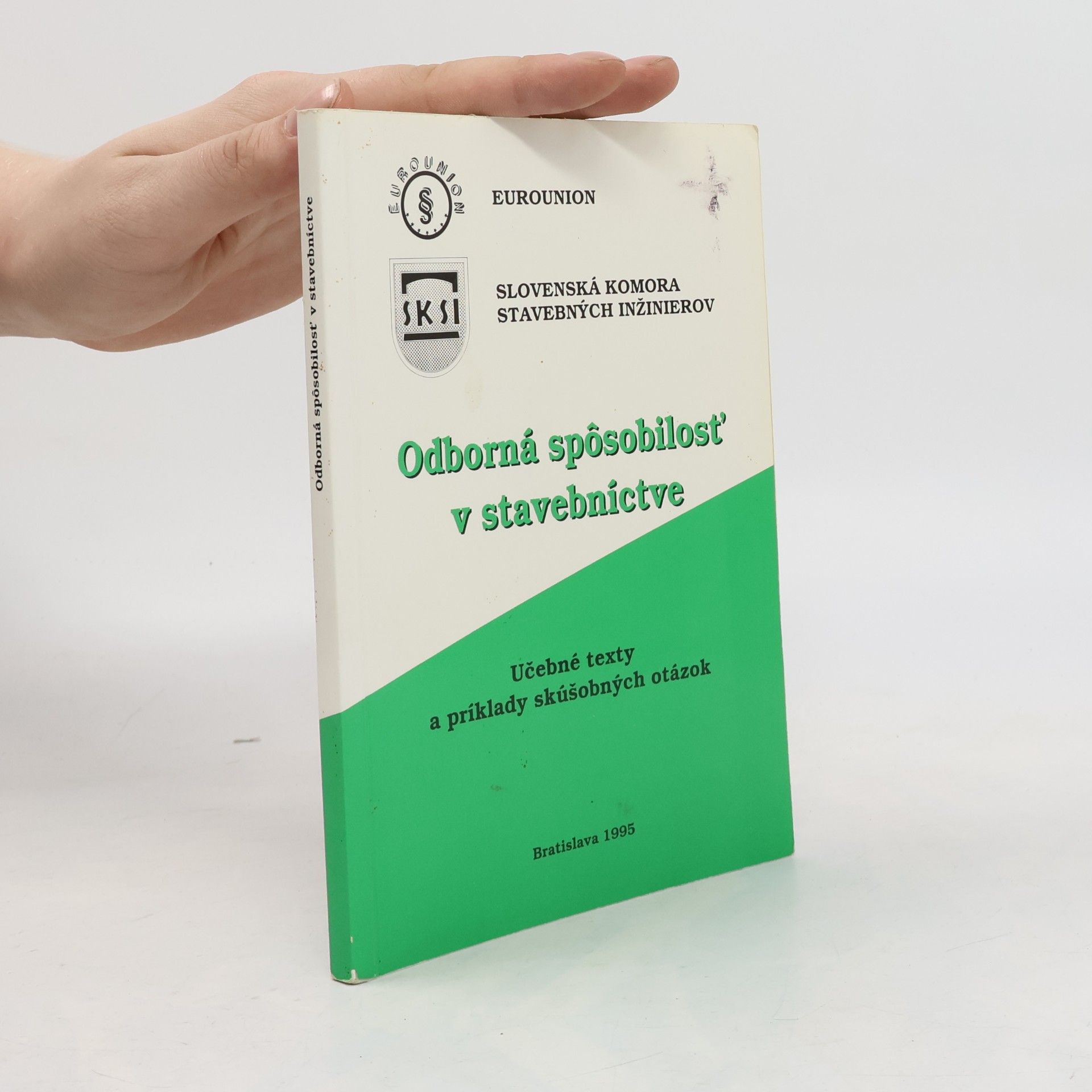 Mikuláš Bakay Odborná spôsobilosť v stavebníctve
