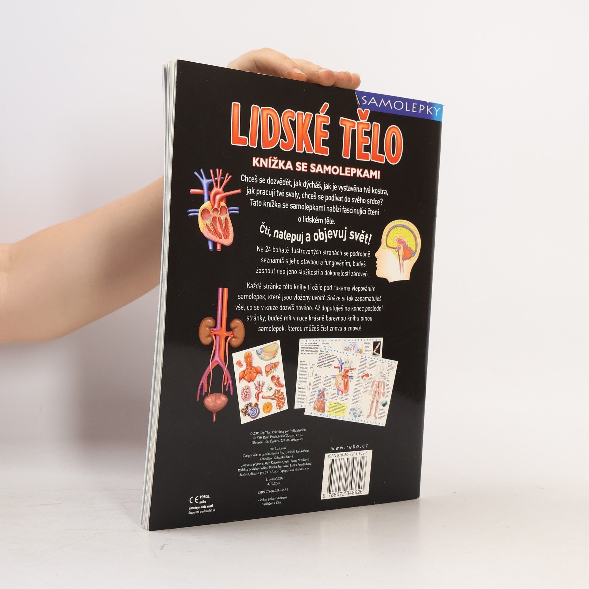 Liz Leask Lidské tělo: Knížka se samolepkami