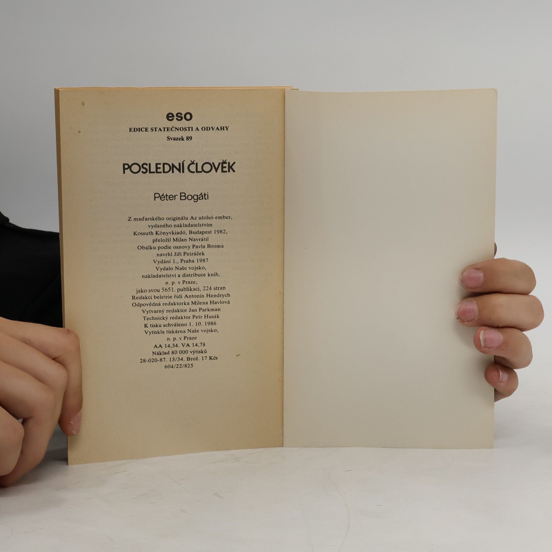 Péter Bogáti Poslední člověk