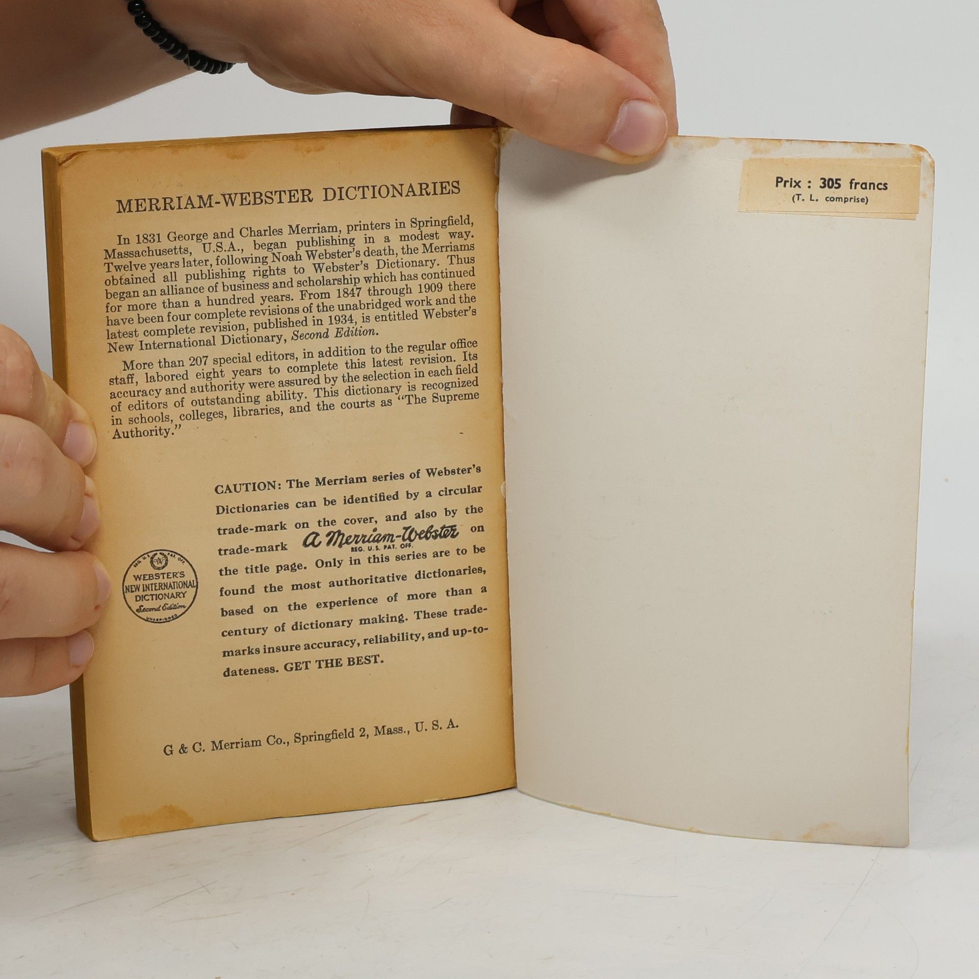 kolektiv The Merriam-Webster pocket Dictionary