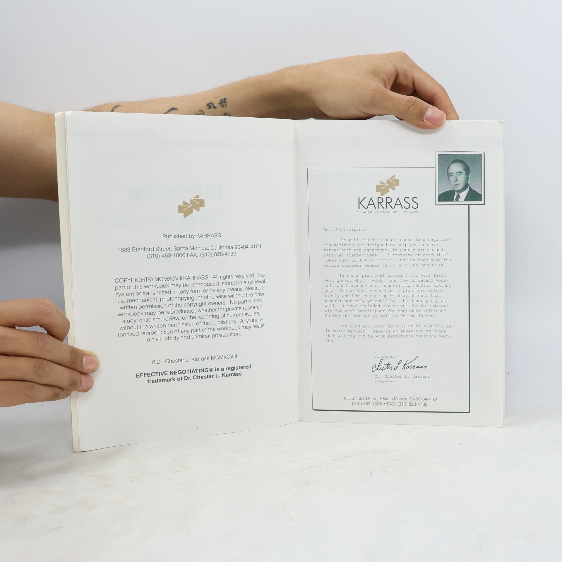 Chester L. Karrass Effective Negotiating