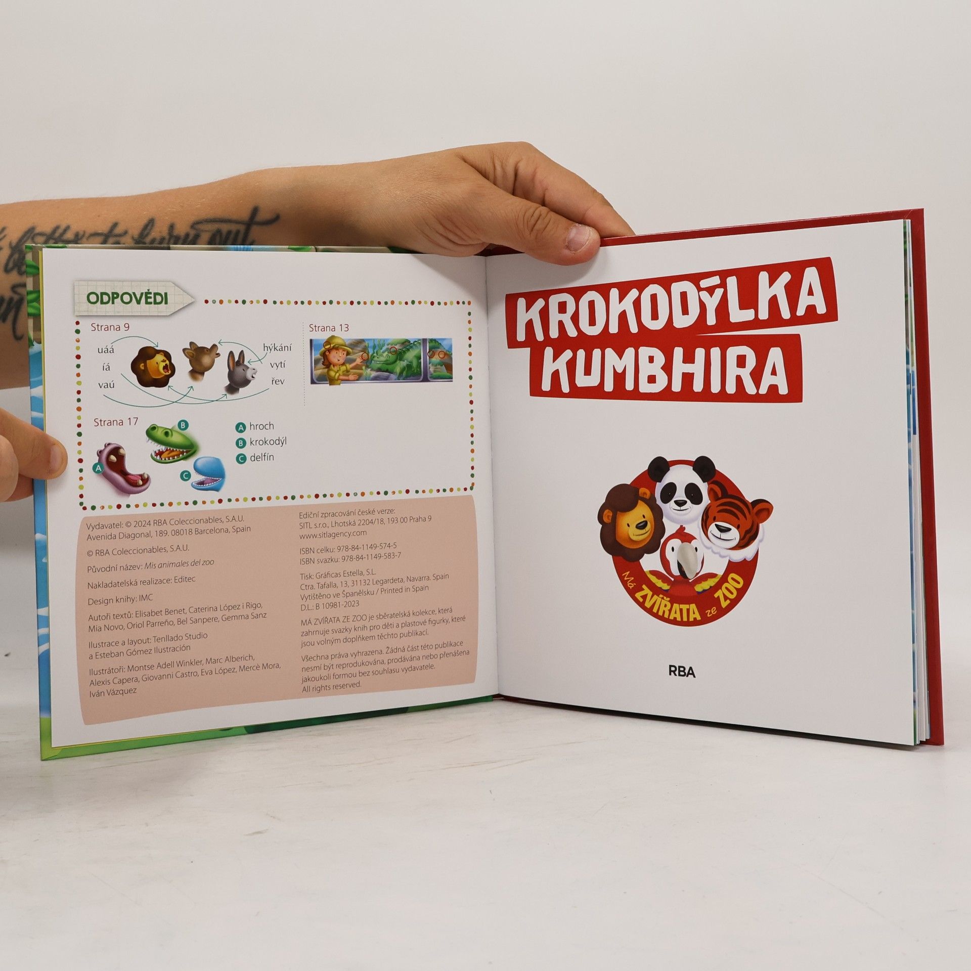 Elisabet Benet Krokodýlka Kumbhira. Má zvířata ze ZOO