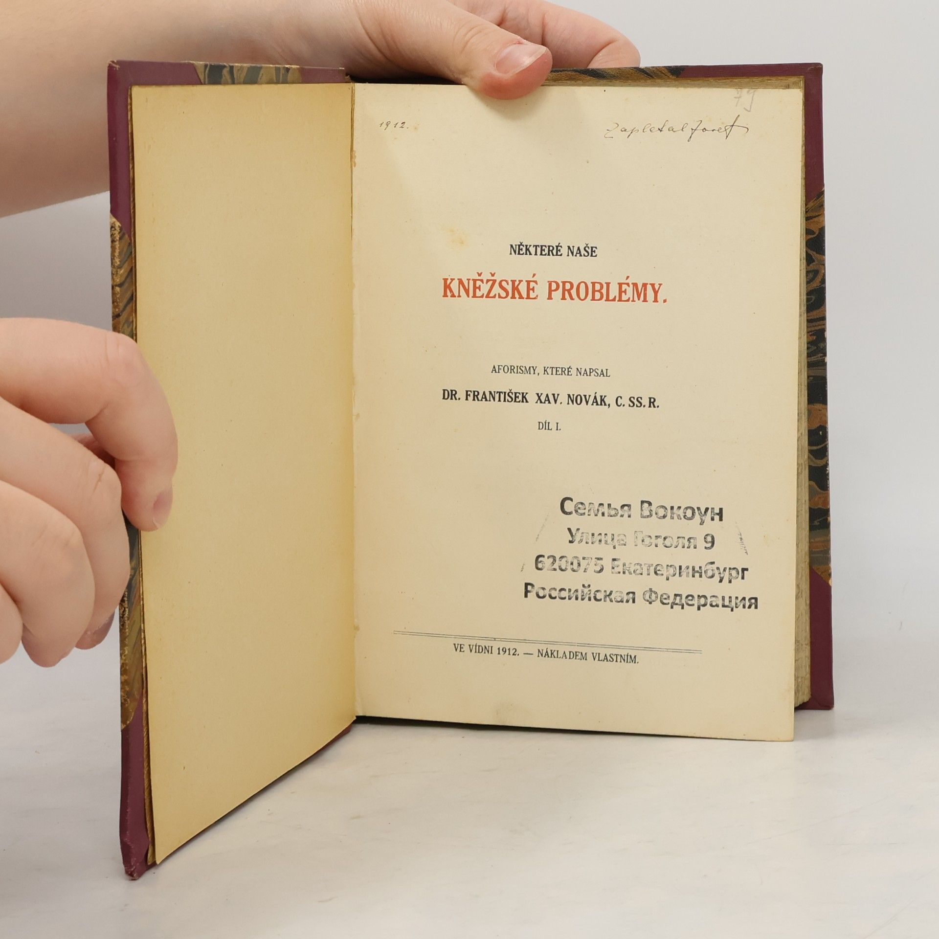 František Xaver Novák Některé naše kněžské problémy I