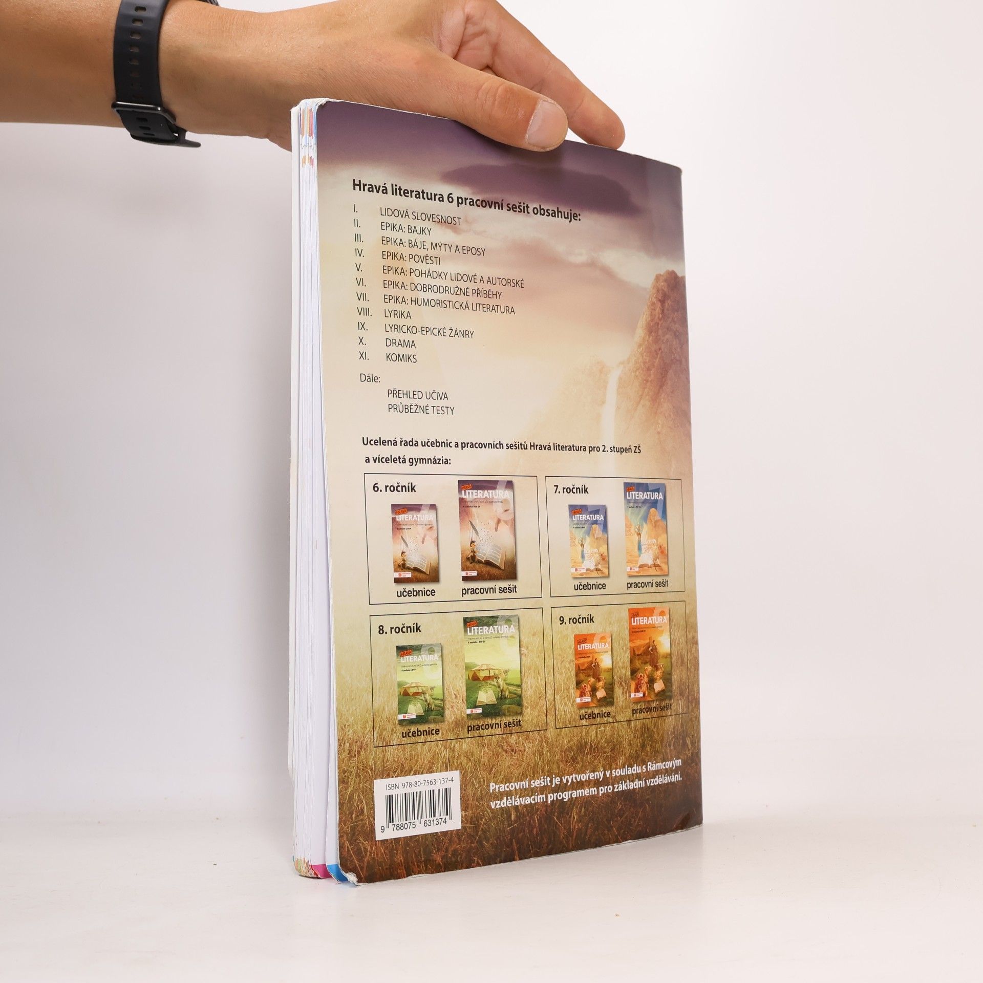 Kolektiv autorů Hravá literatura 6 : pracovní sešit pro 6. ročník ZŠ a víceletá gymnázia
