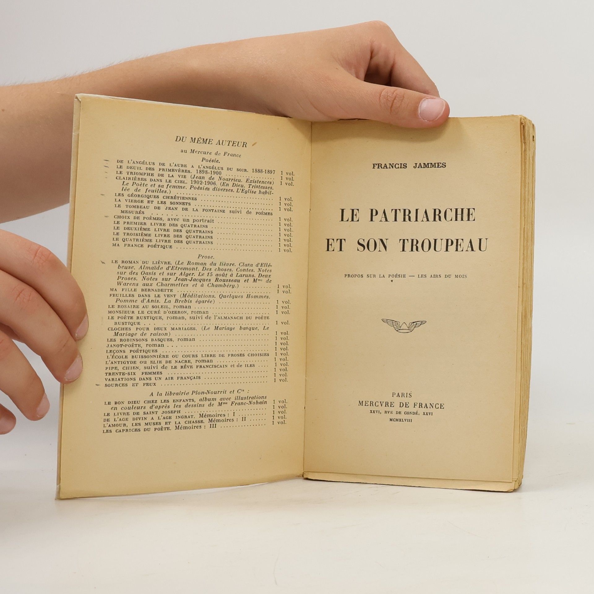 Francis Jammes Le patriarche et son troupeau