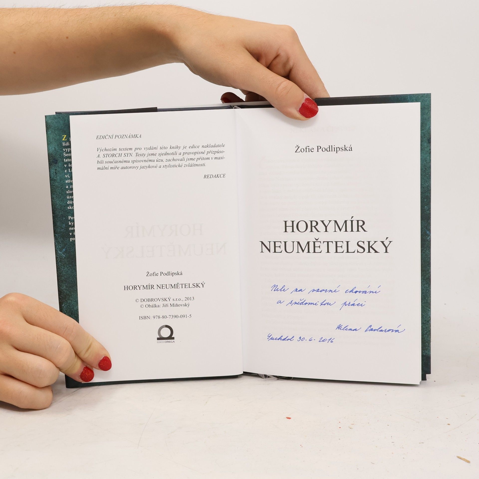Sofie Podlipská Horymír Neumětelský