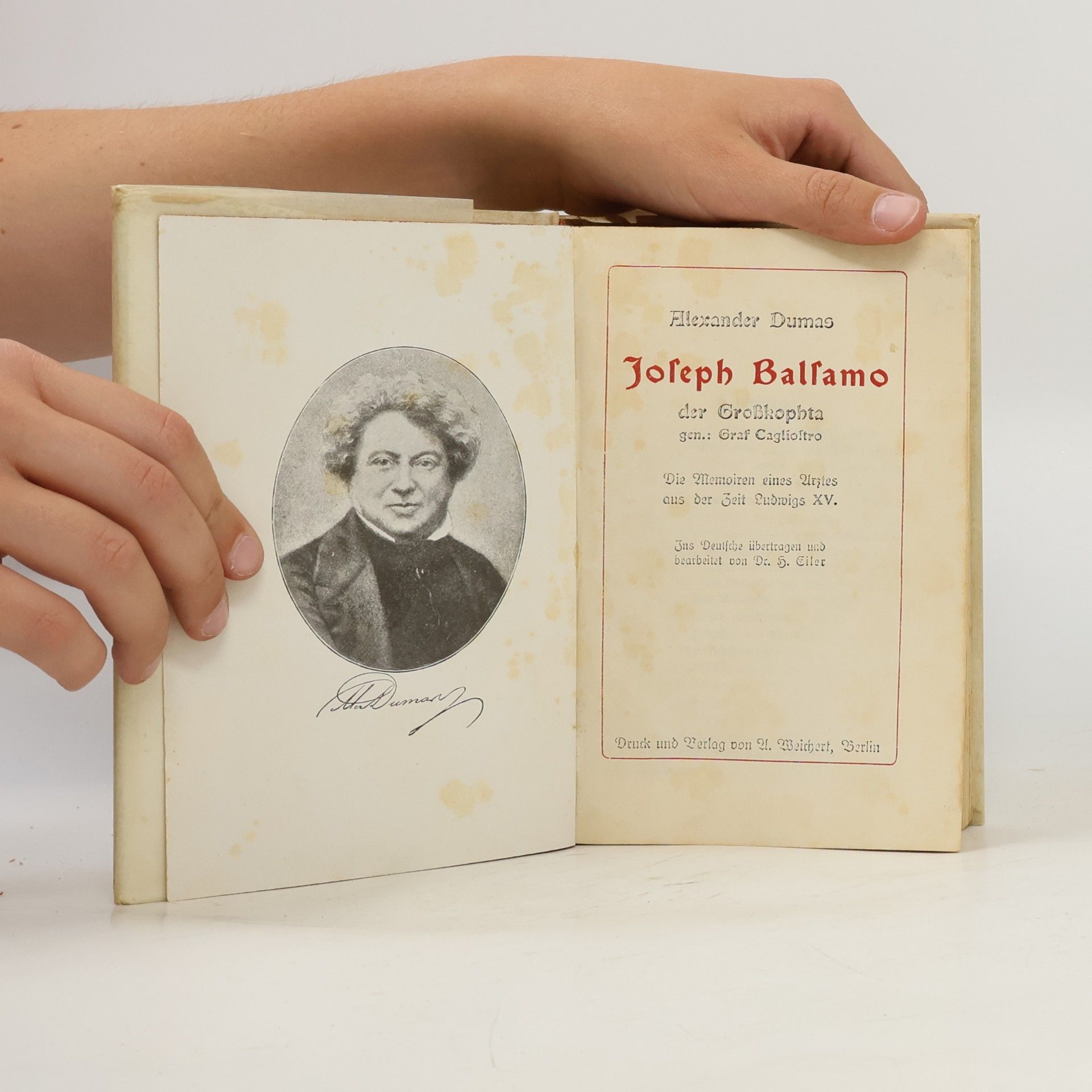 Alexandre Dumas starší Josef Balsamo