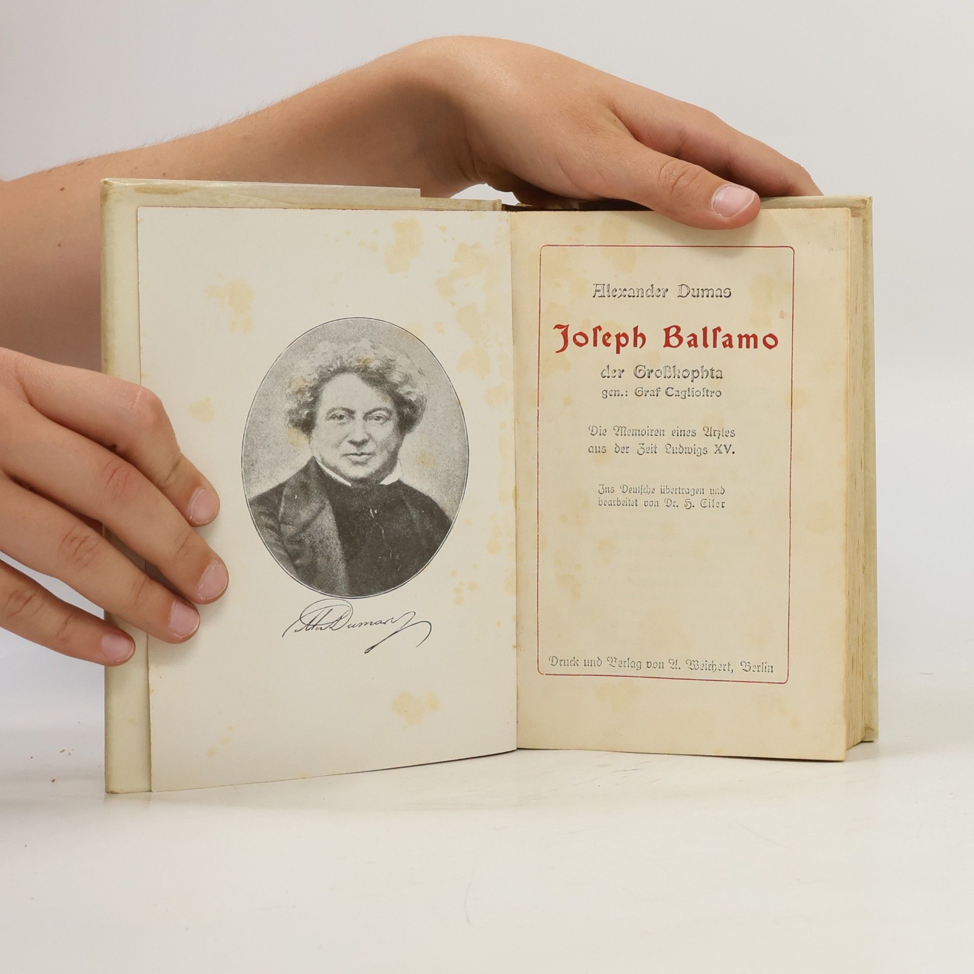 Alexandre Dumas starší Josef Balsamo