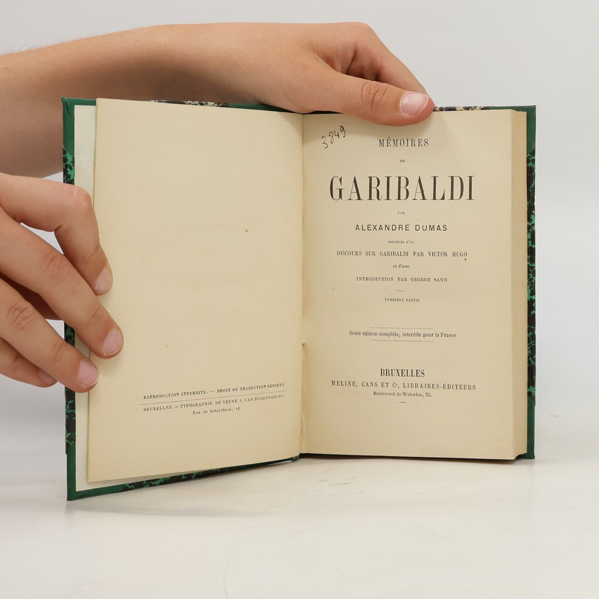 Alexandre Dumas Mémoires de Garibaldi