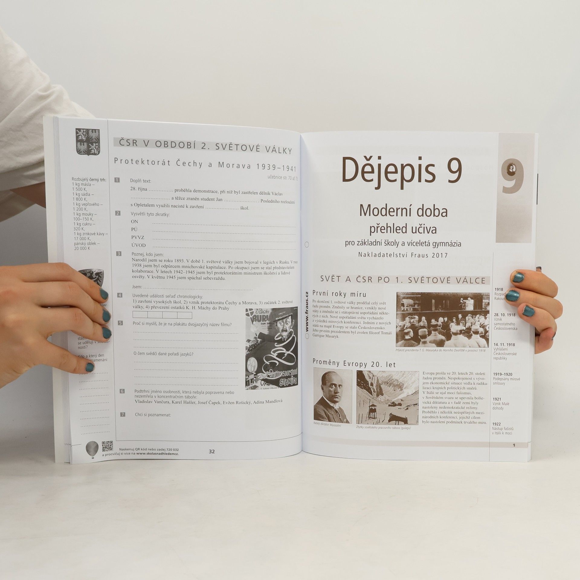 Autorenkollektiv Dějepis 9: pracovní sešit pro ZŠ a víceletá gymnázia :