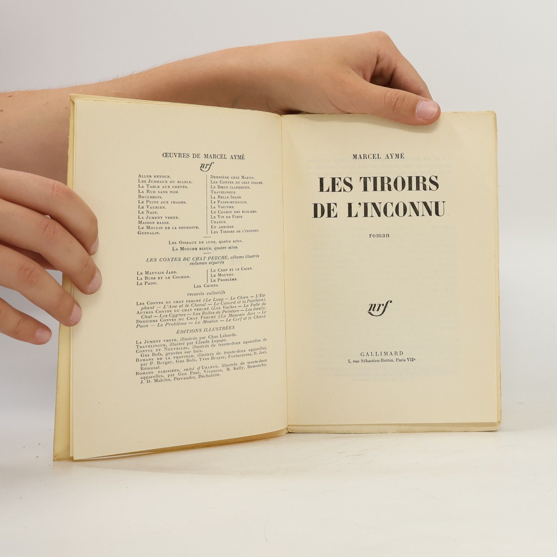 Marcel Aymé Les tiroirs de l´inconnu