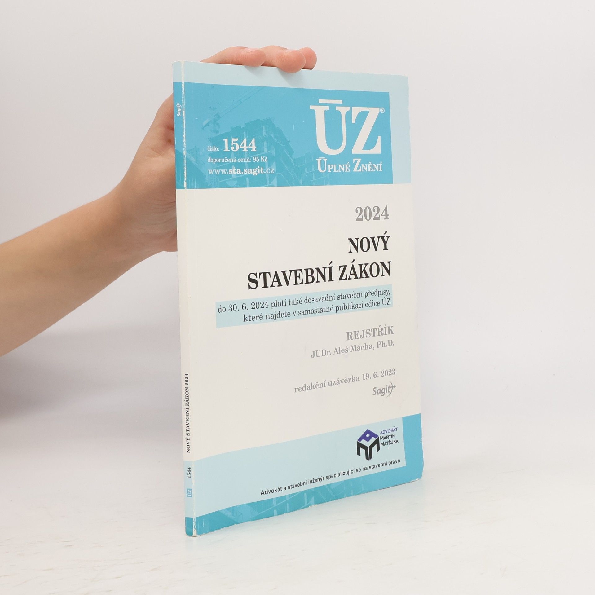 Autorenkollektiv ÚZ 1544 Nový stavební zákon 2024