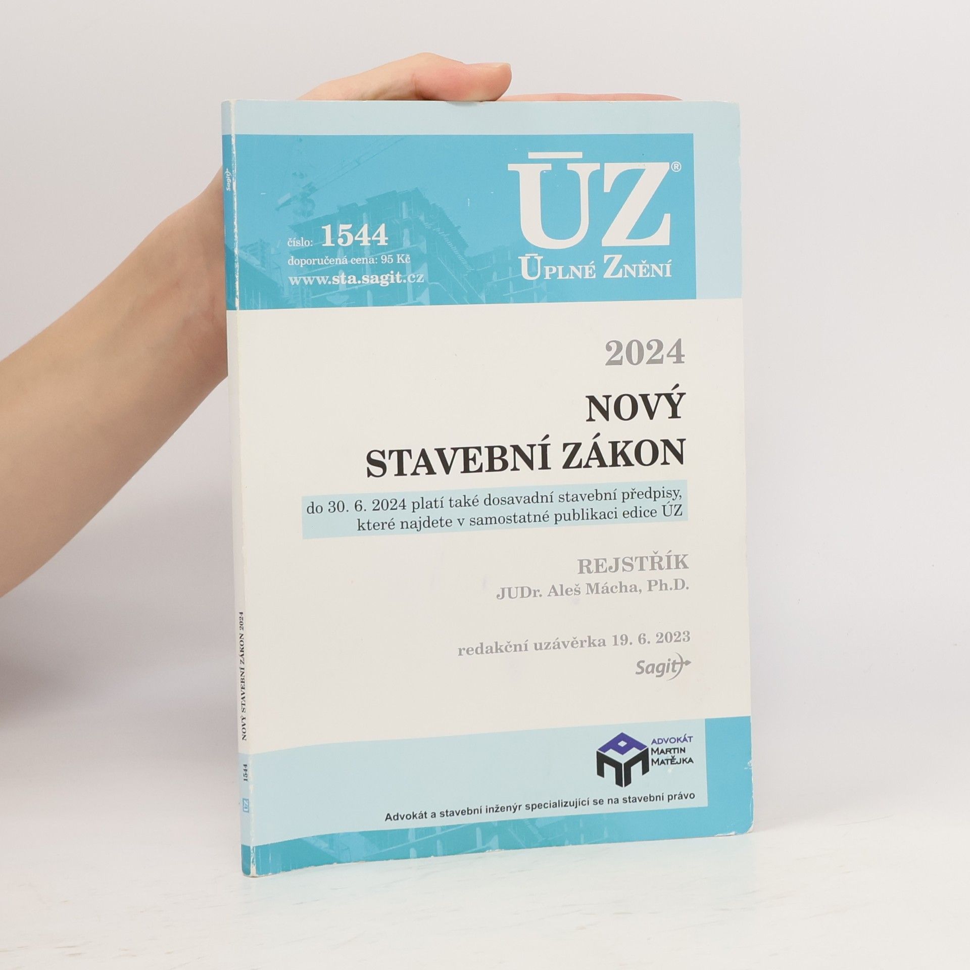 Autorenkollektiv ÚZ 1544 Nový stavební zákon 2024