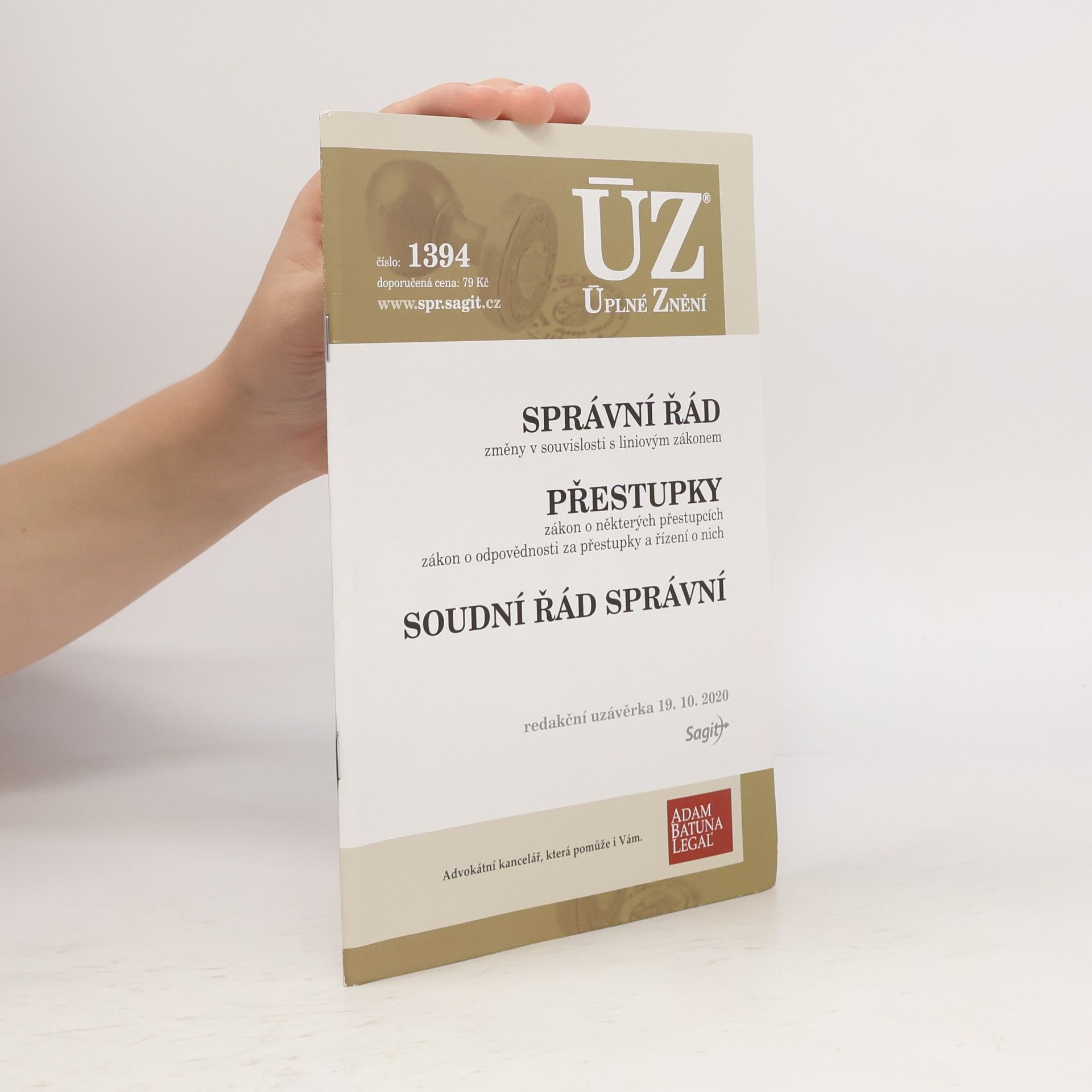 Autores varios Správní řád. Přestupky. Soudní řád správní