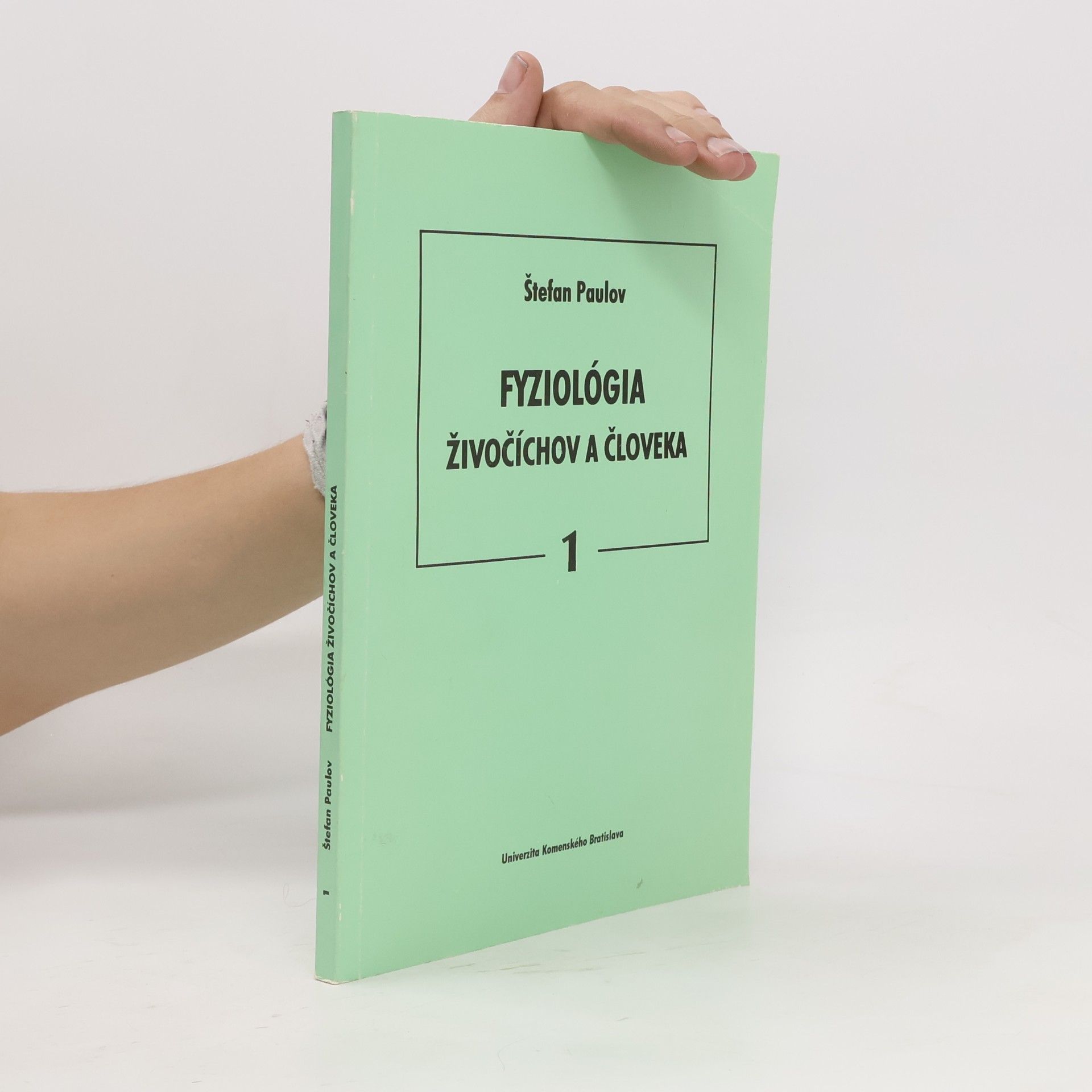 Štefan Paulov Fyziológia živočíchov a človeka