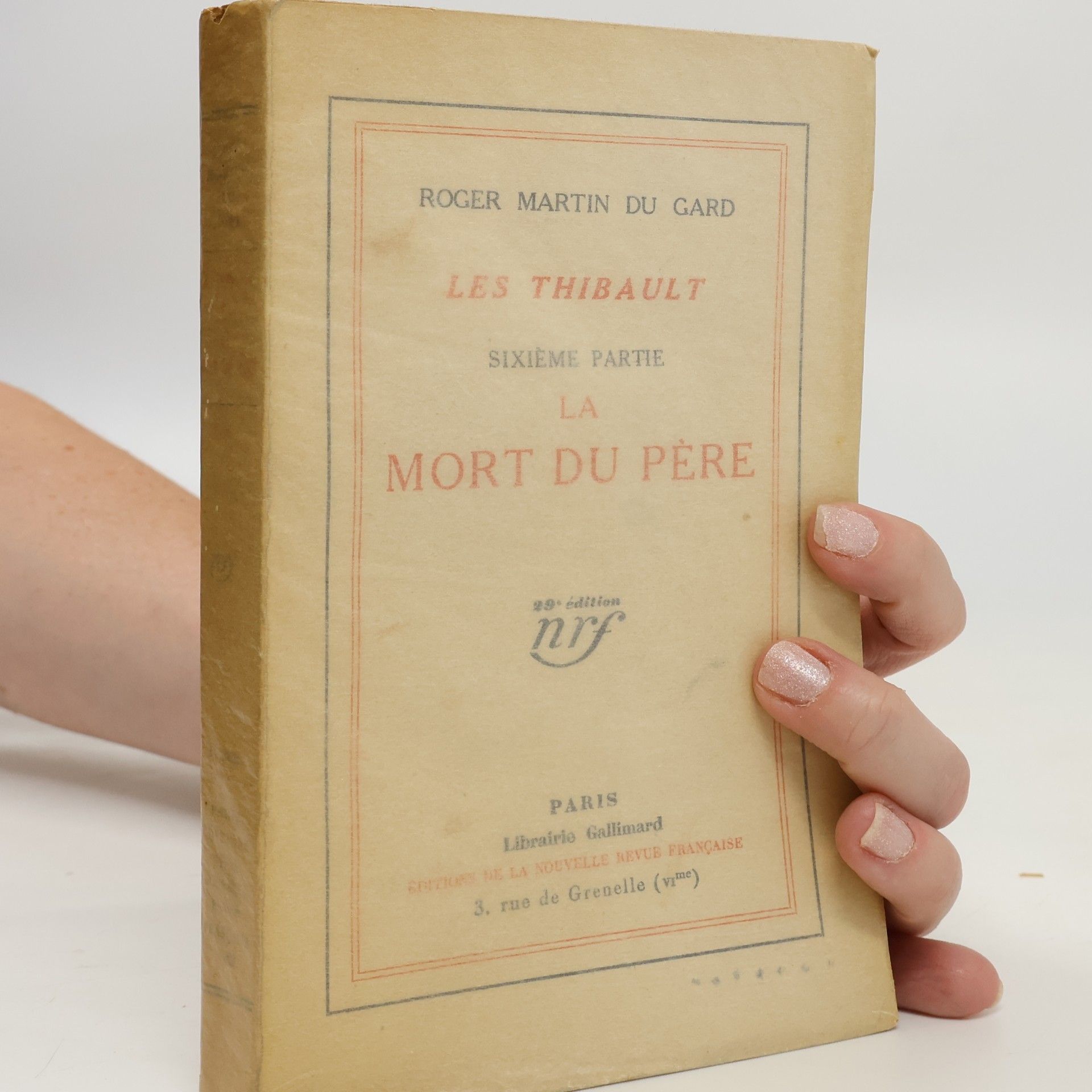 Roger Martin du Gard La Mort du père